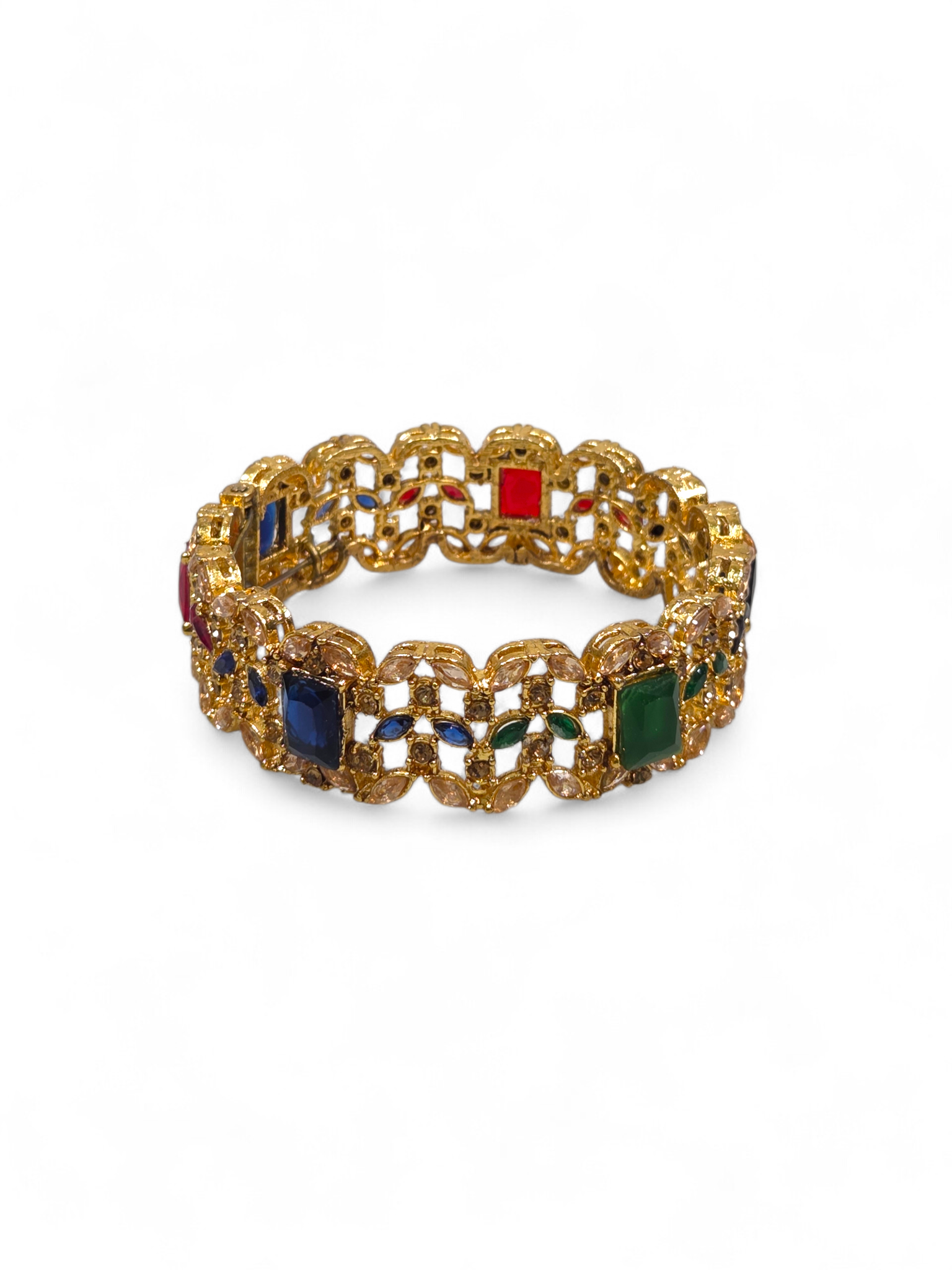 Bracelete Folheado Semi Joia Dourada #1054