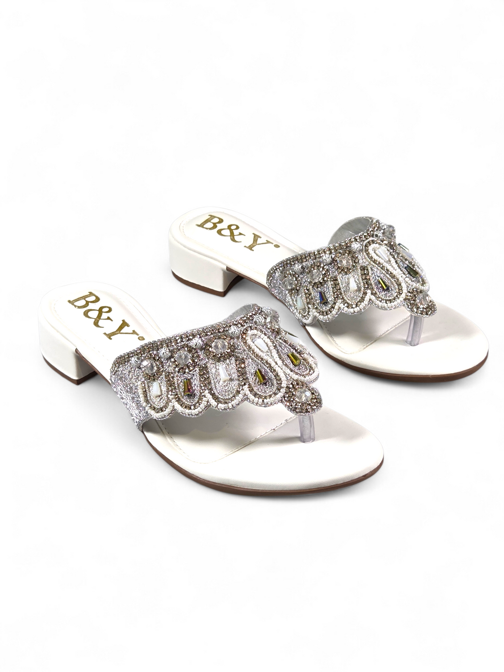 Chinelo 9622 Branco Salto Bloco