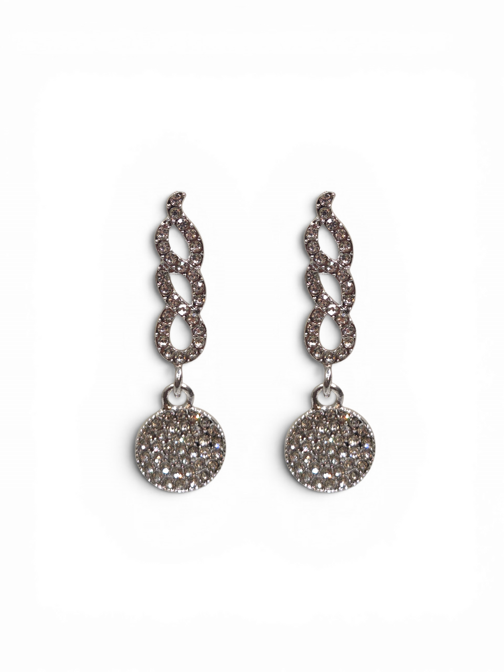 Brinco Cristal Zirconia Prata #2024