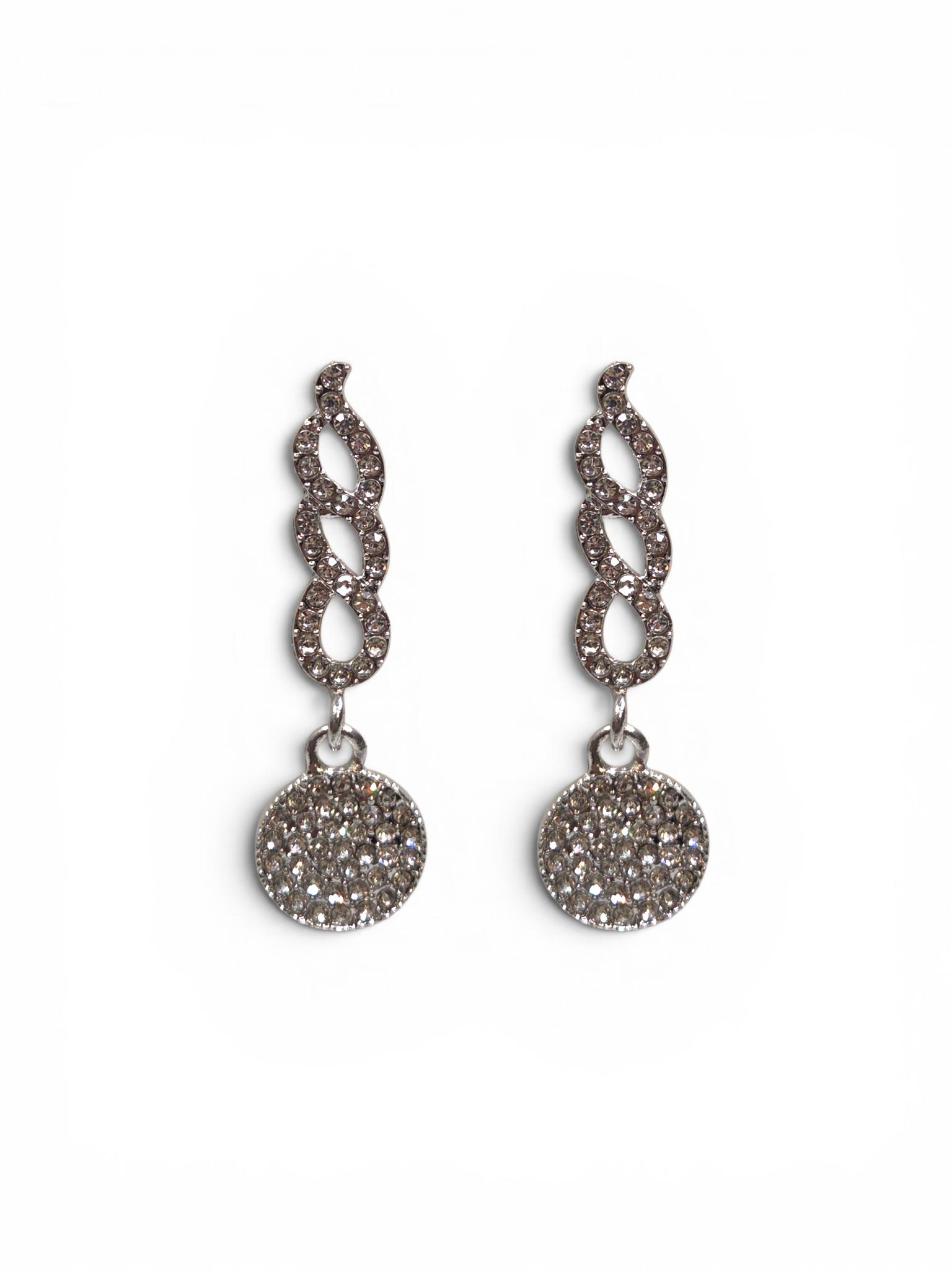 Brinco Cristal Zirconia Prata #2024