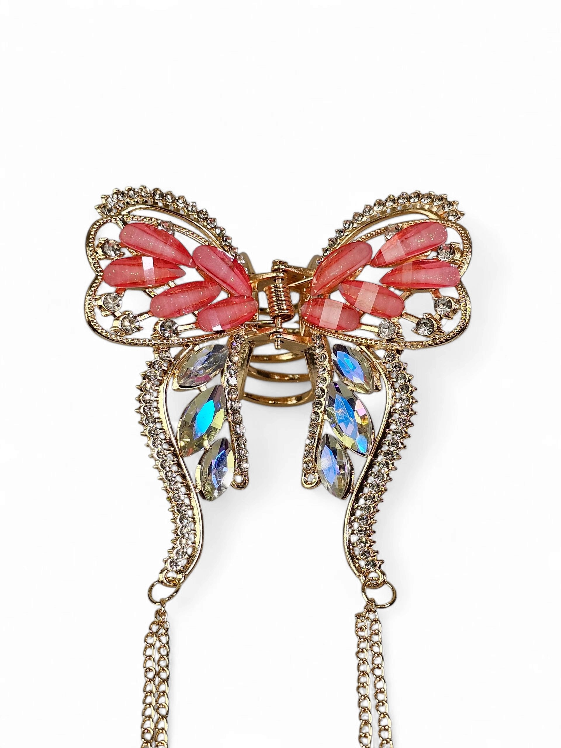 Prendedor Cristal Borboleta Grande 063