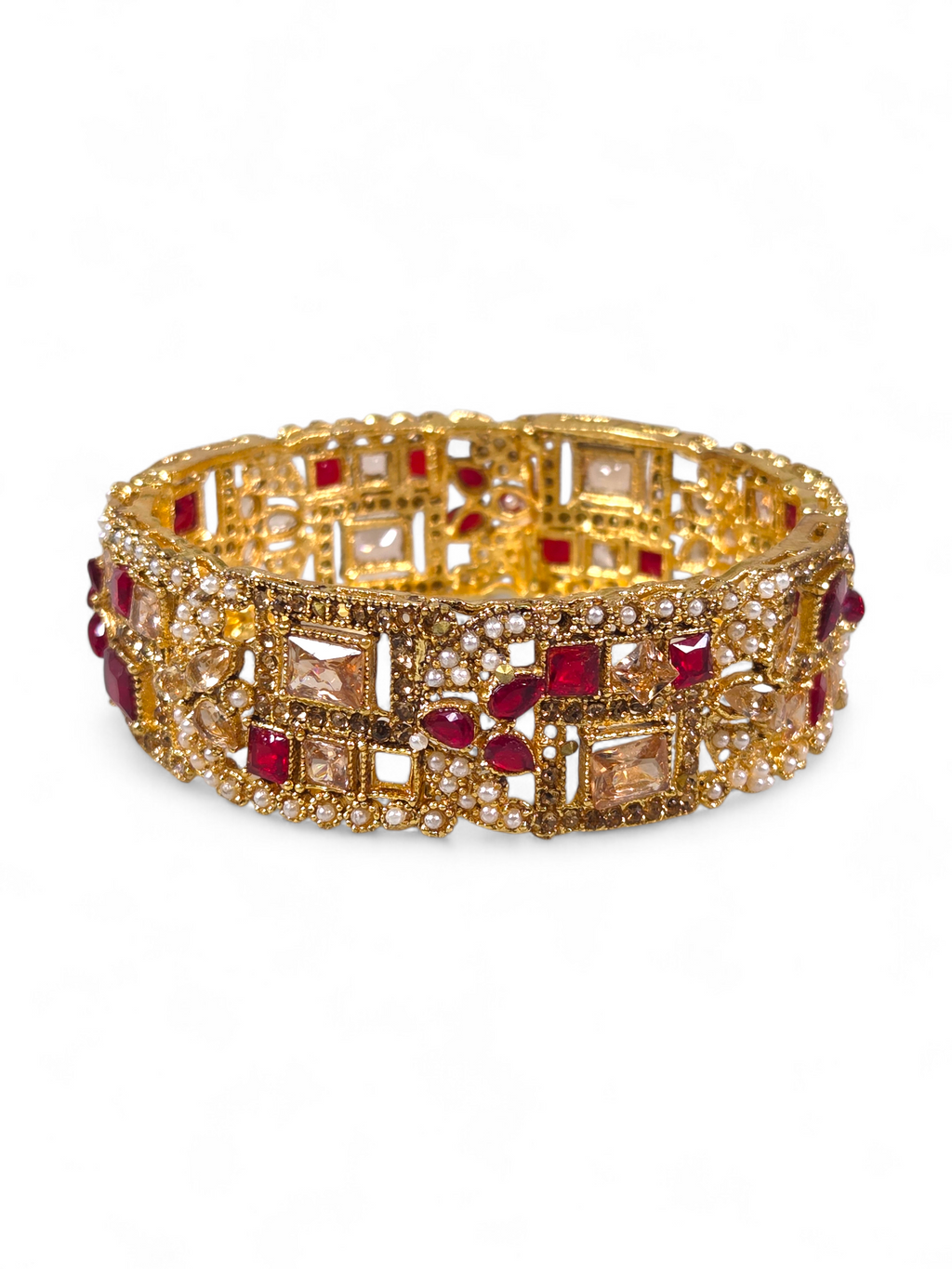 Bracelete Folheado Semi Joia Dourada #1033