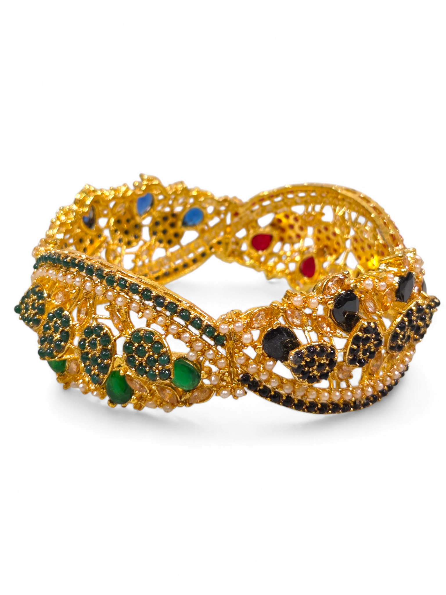 Bracelete Folheado Semi Joia Dourada #1071