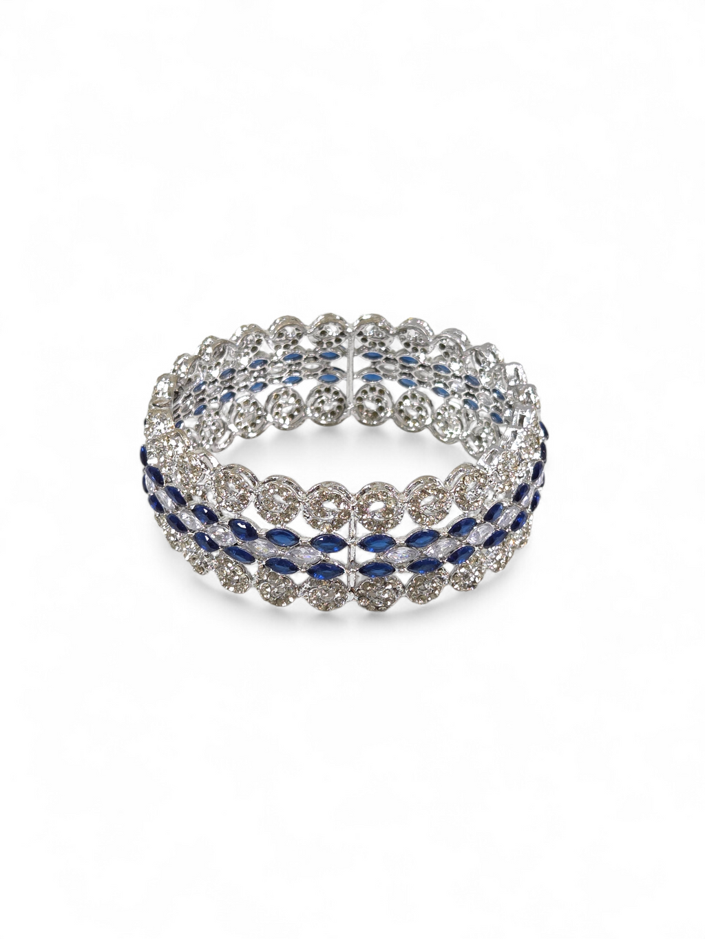 Bracelete Folheado Semi Joia Prata #1002