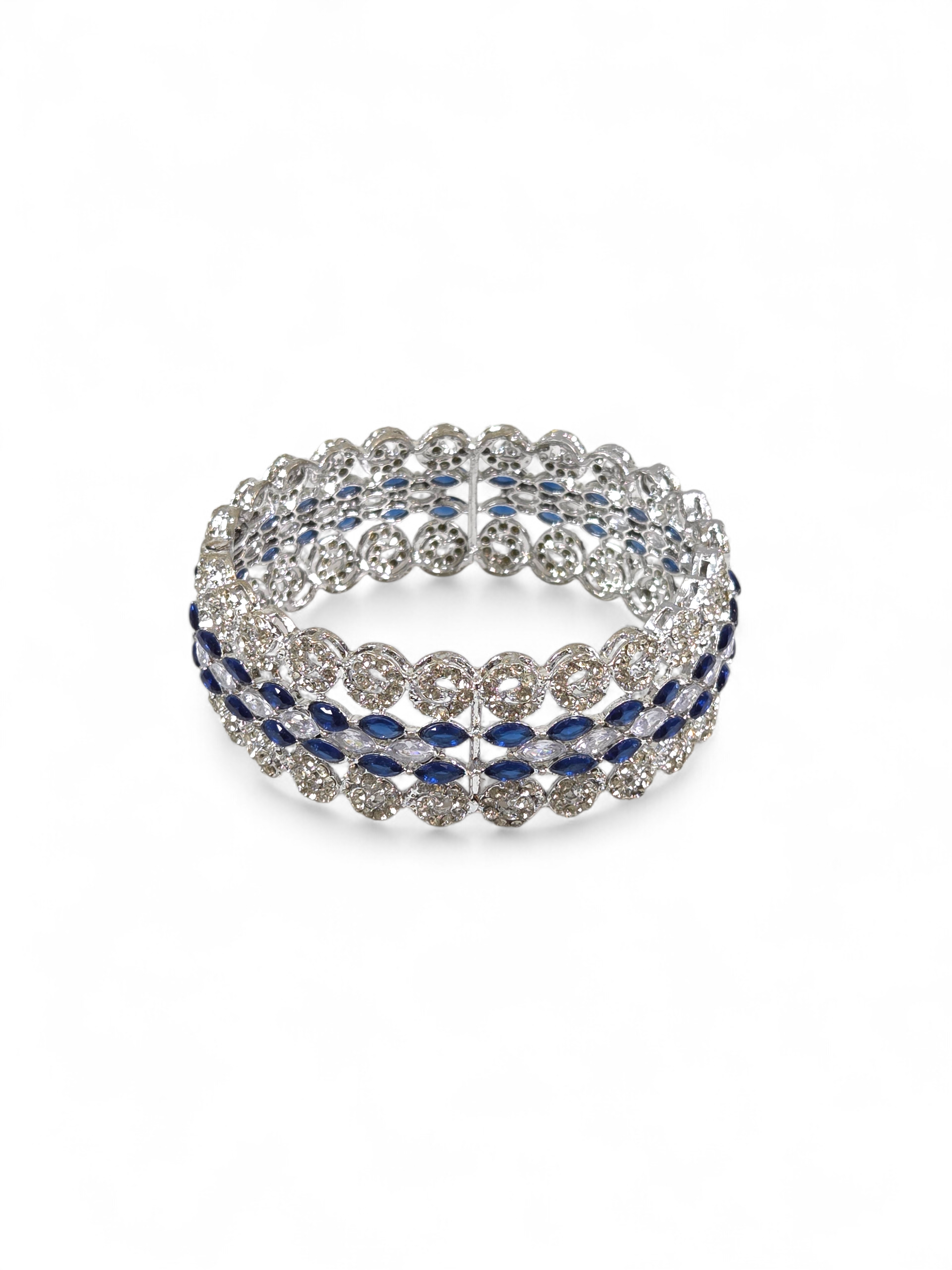 Bracelete Folheado Semi Joia Prata #1002