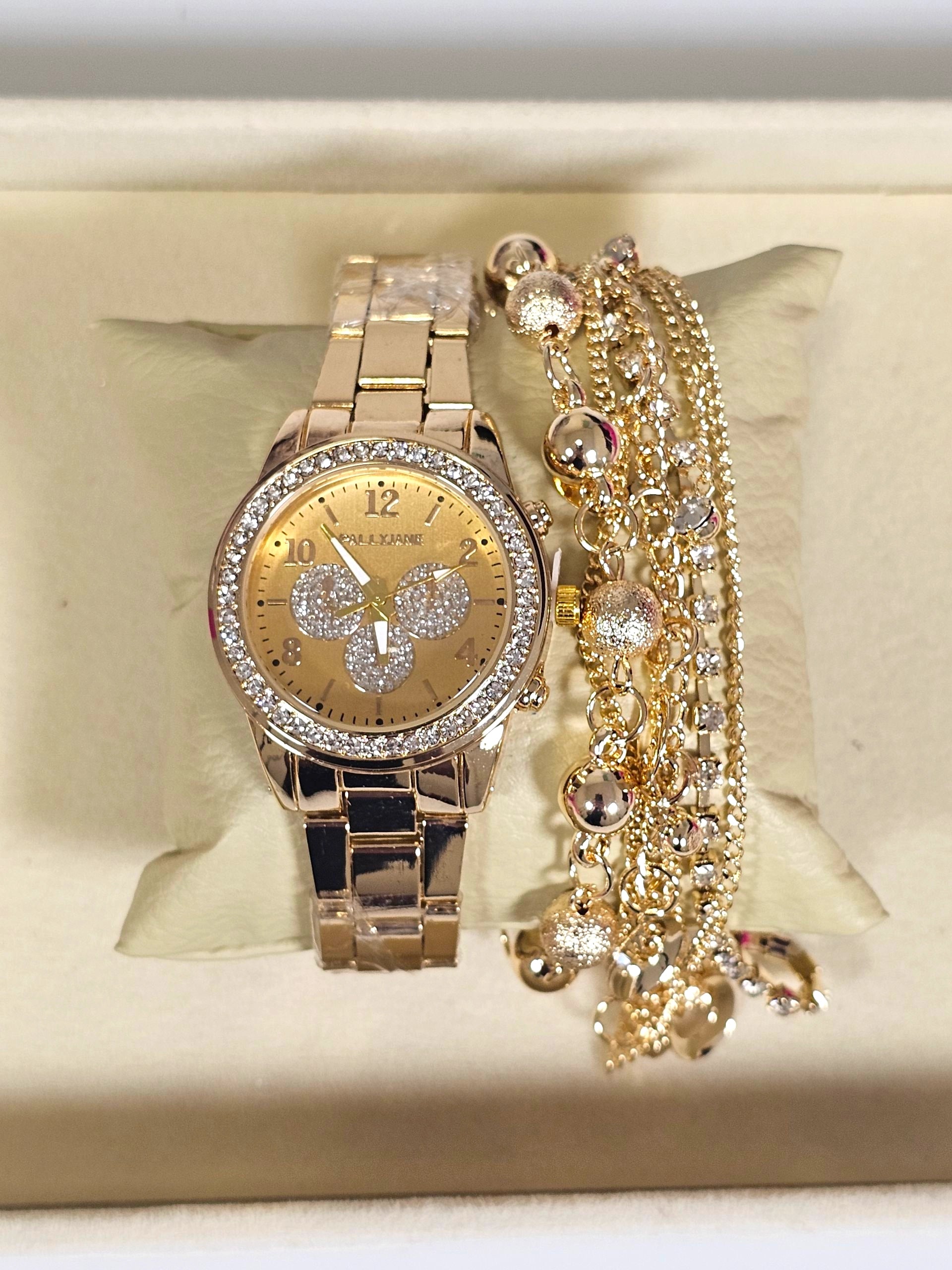 Relógio Prova d’Água com Pulseira Folheada 004