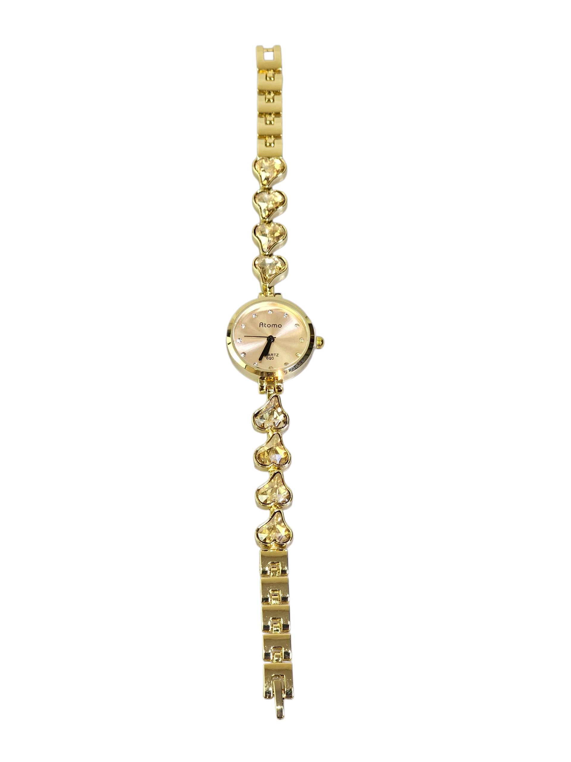 Relógio Prova d’Água com Pulseira Folheada 038
