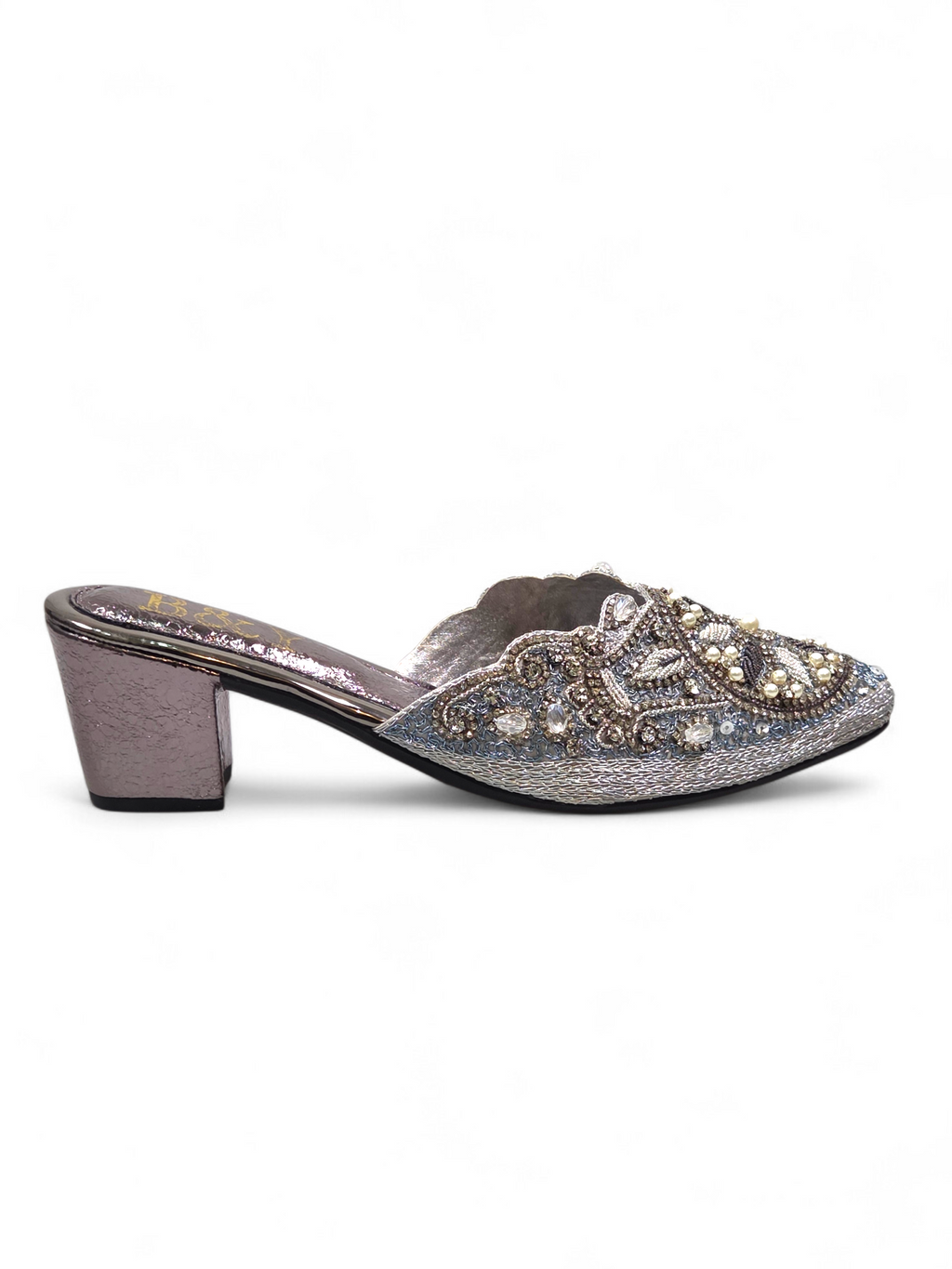 Mule 9210 Prata Salto Médio