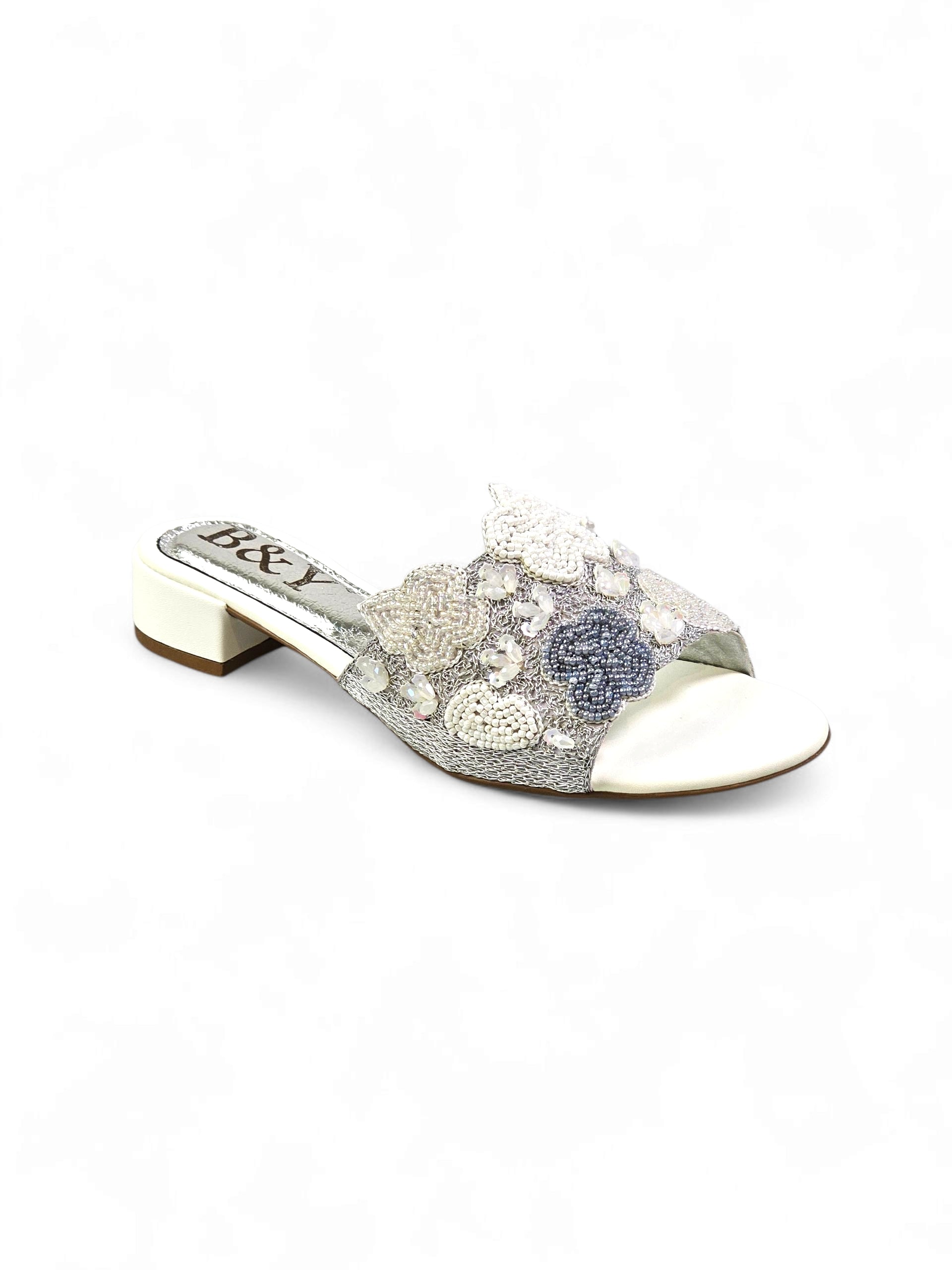 Tamanco 9693 Branco Salto Bloco