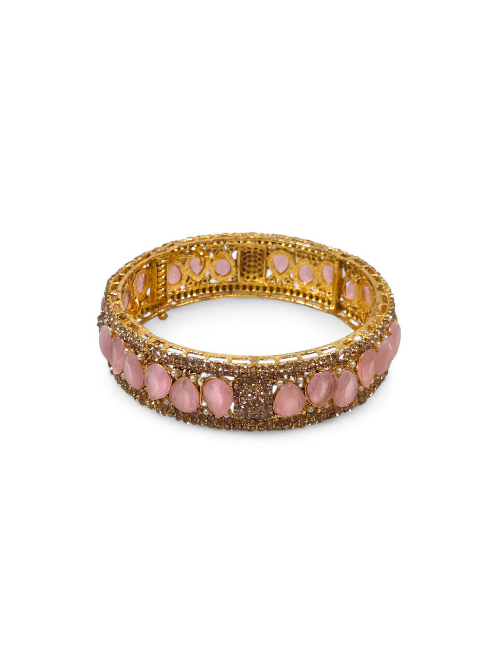 Bracelete Folheado Semi Joia Dourada #1060