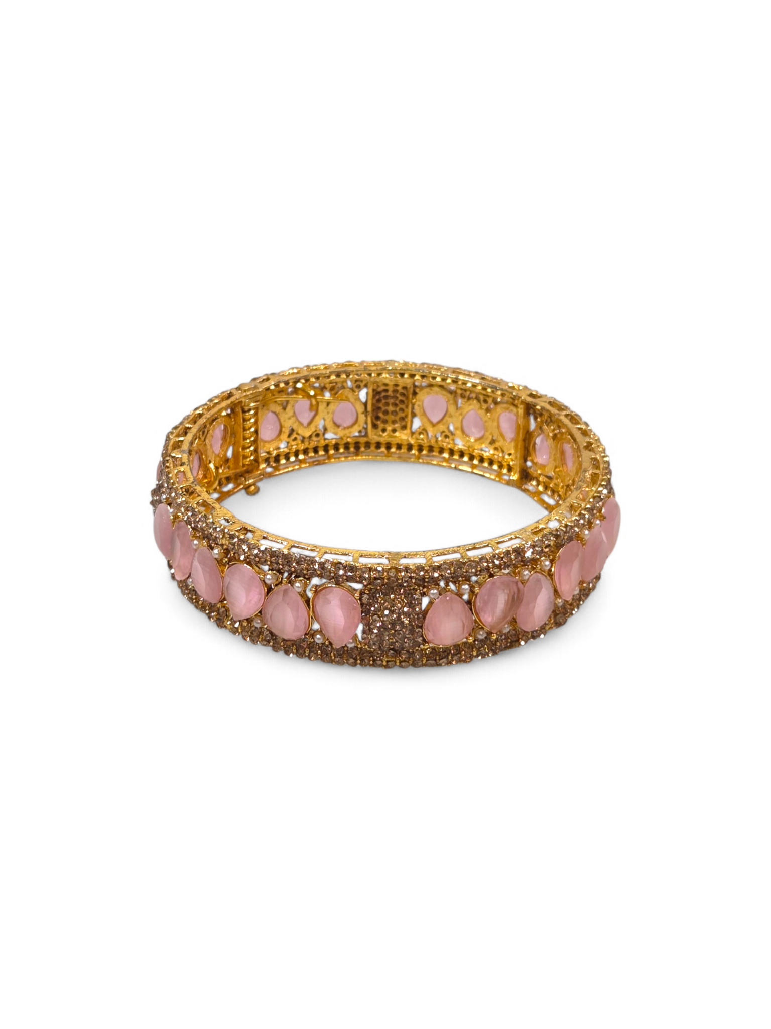 Bracelete Folheado Semi Joia Dourada #1060
