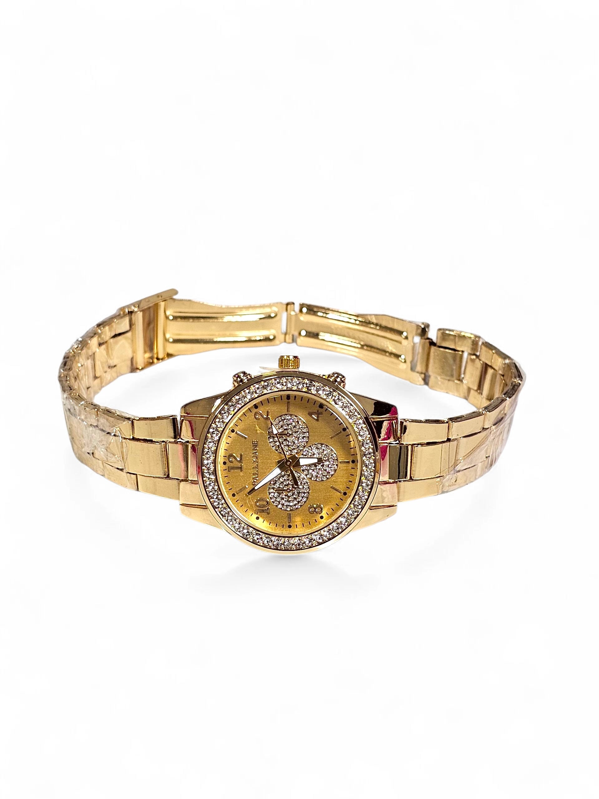 Relógio Prova d’Água com Pulseira Folheada 004