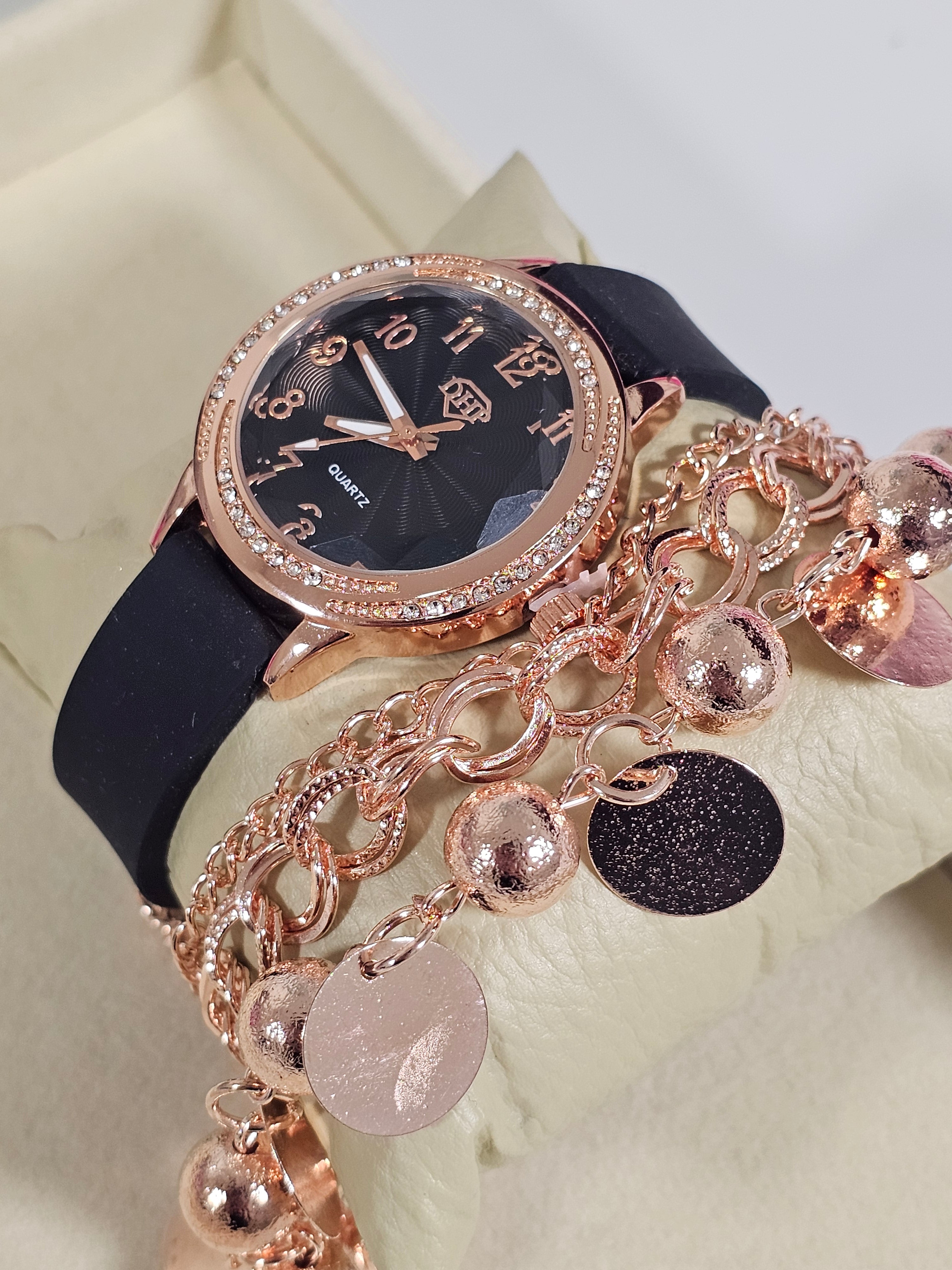 Relógio Prova d’Água com Pulseira Folheada 021