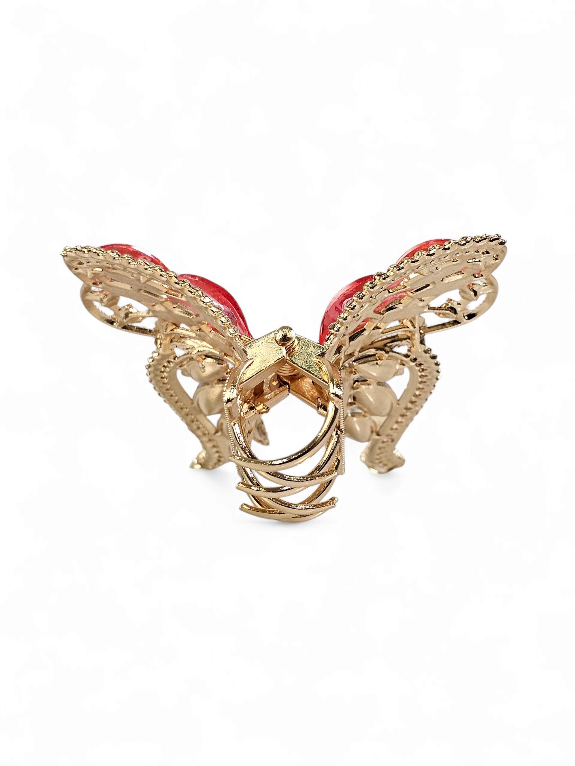 Prendedor Cristal Borboleta Grande 063