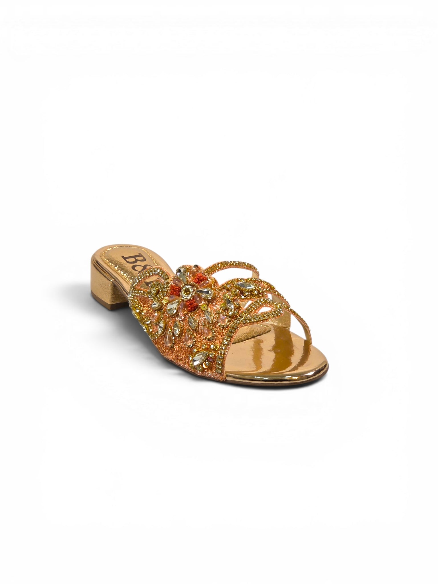 Tamanco 9262 Bronze Salto Bloco 3 cm
