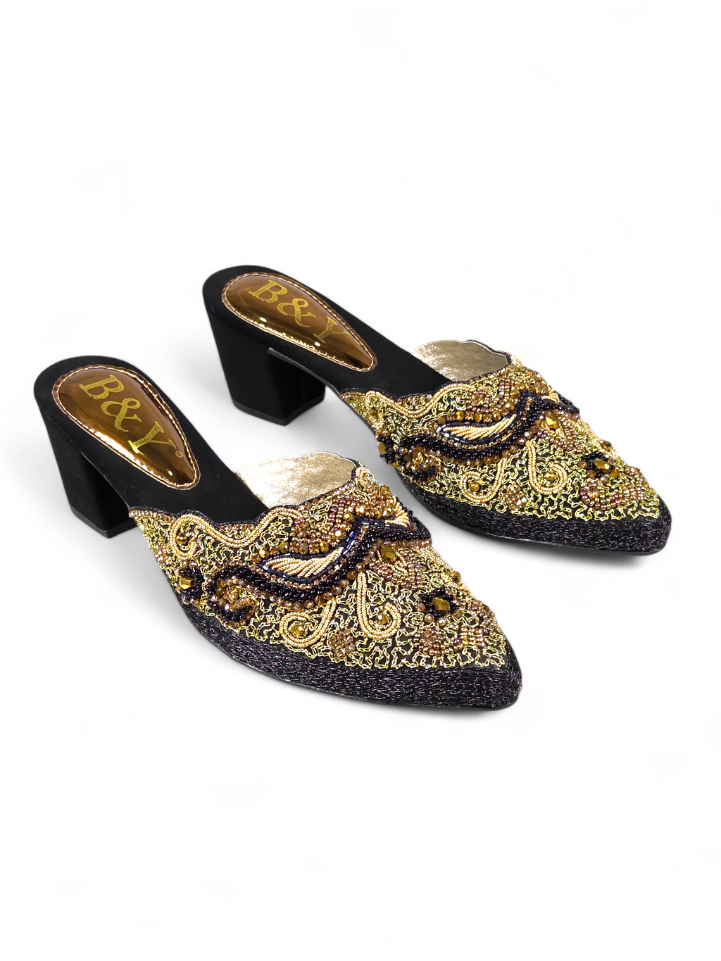 Mule 9838 Preto Salto Médio