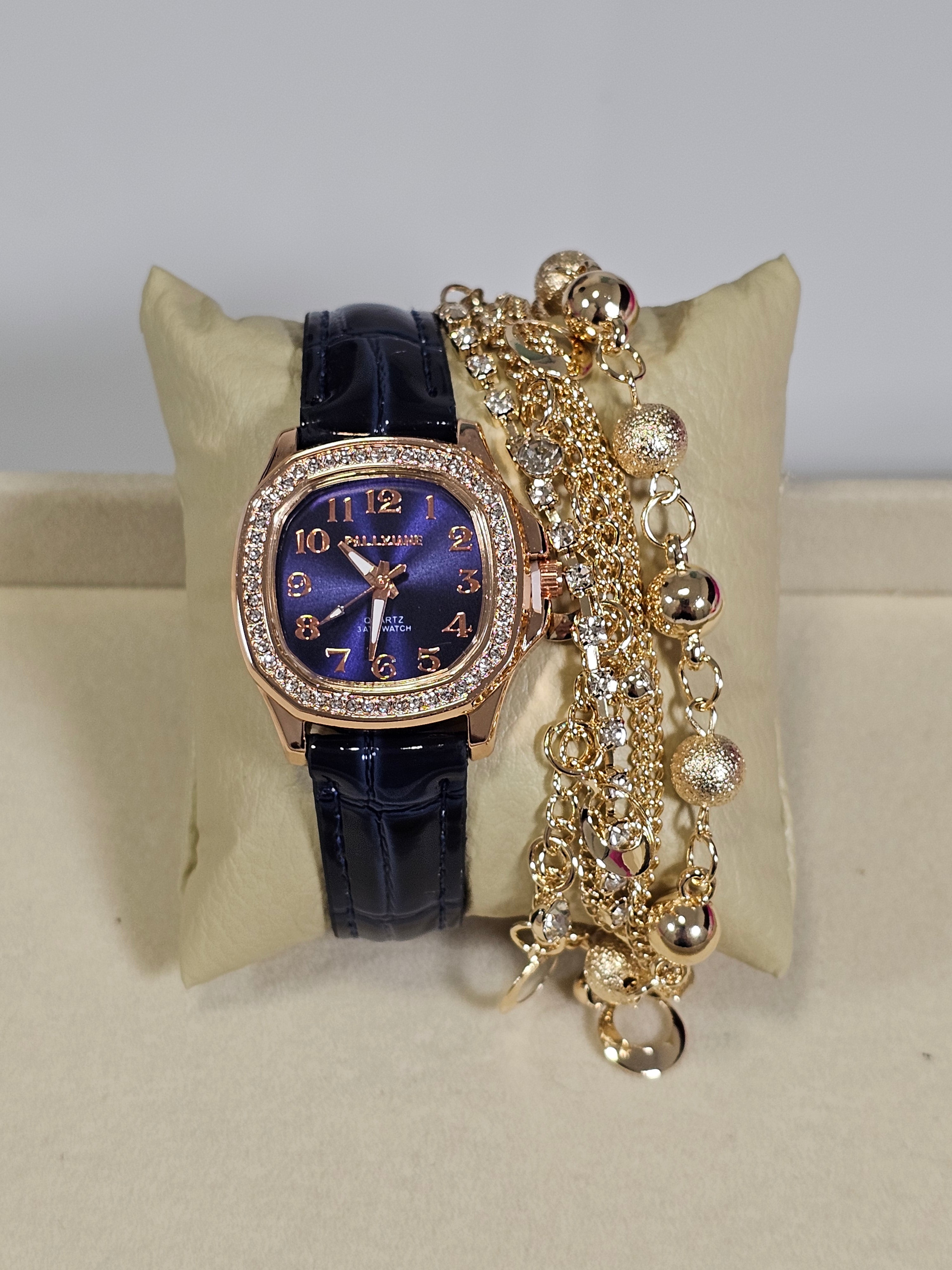 Relógio Prova d’Água com Pulseira Folheada 015