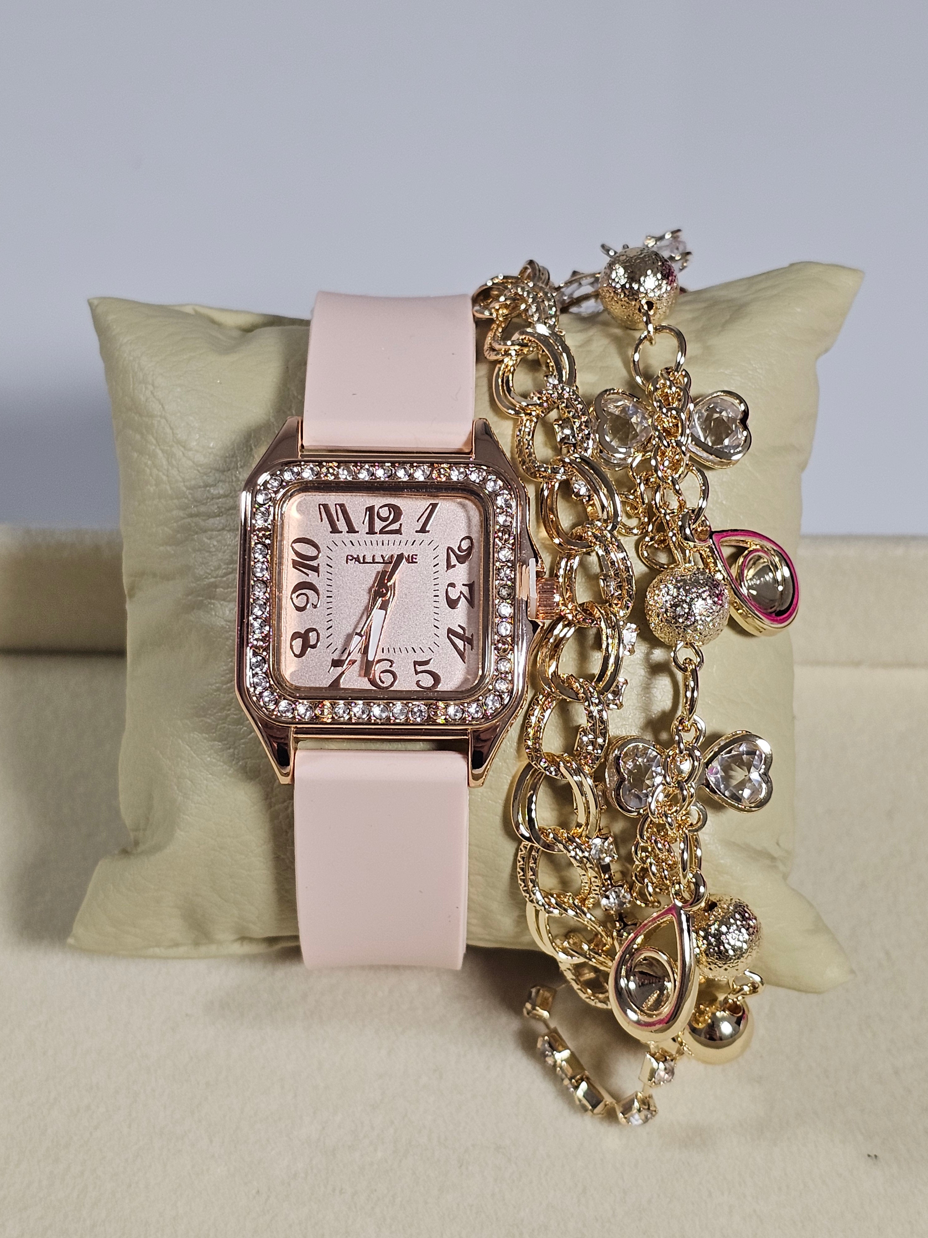 Relógio Prova d’Água com Pulseira Folheada 017