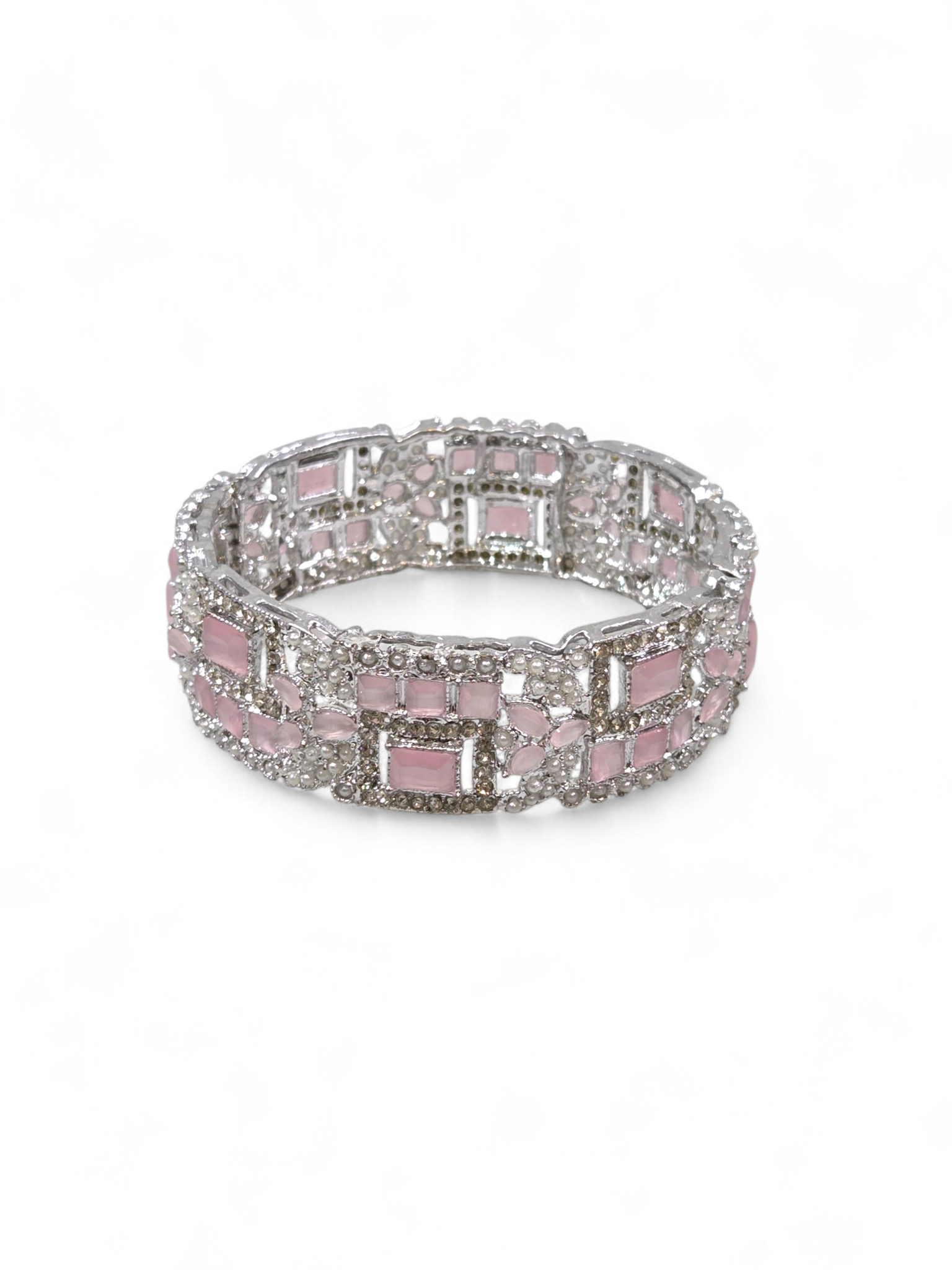 Bracelete Folheado Semi Joia Prata #1076