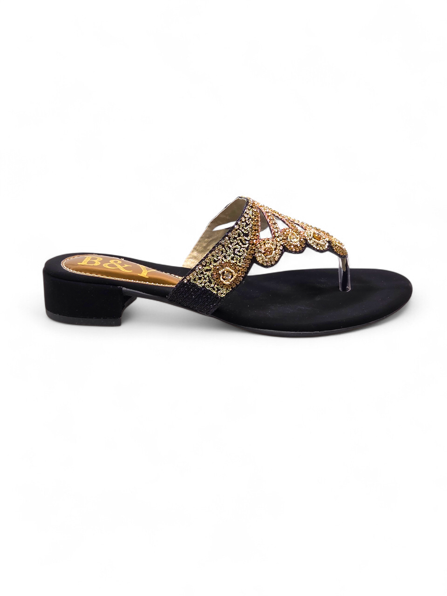 Chinelo 9824 Preto Salto Bloco