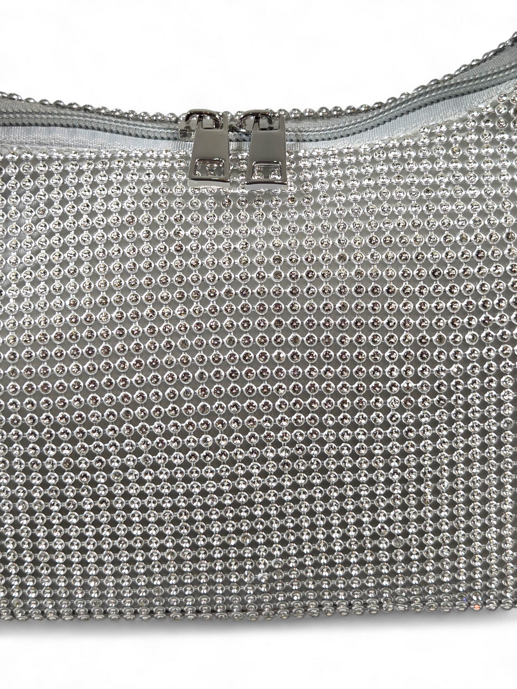 Bolsa Luxo Cristal Prata 1041