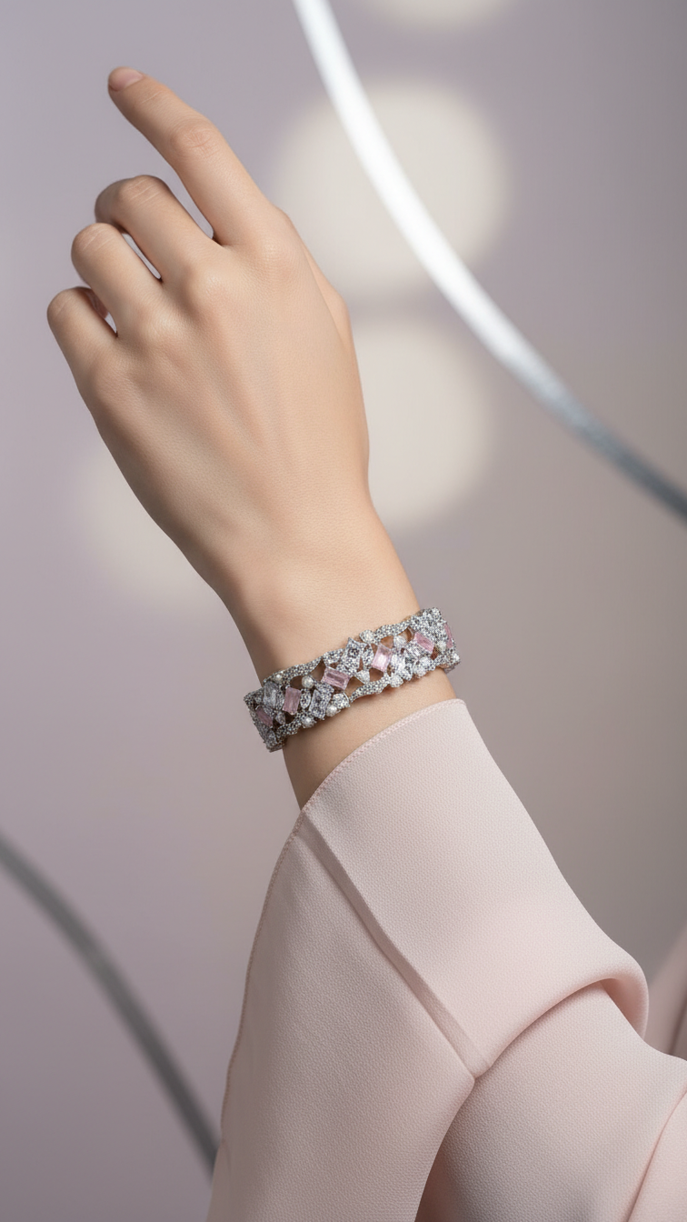 Bracelete Prata Semi Joia 001