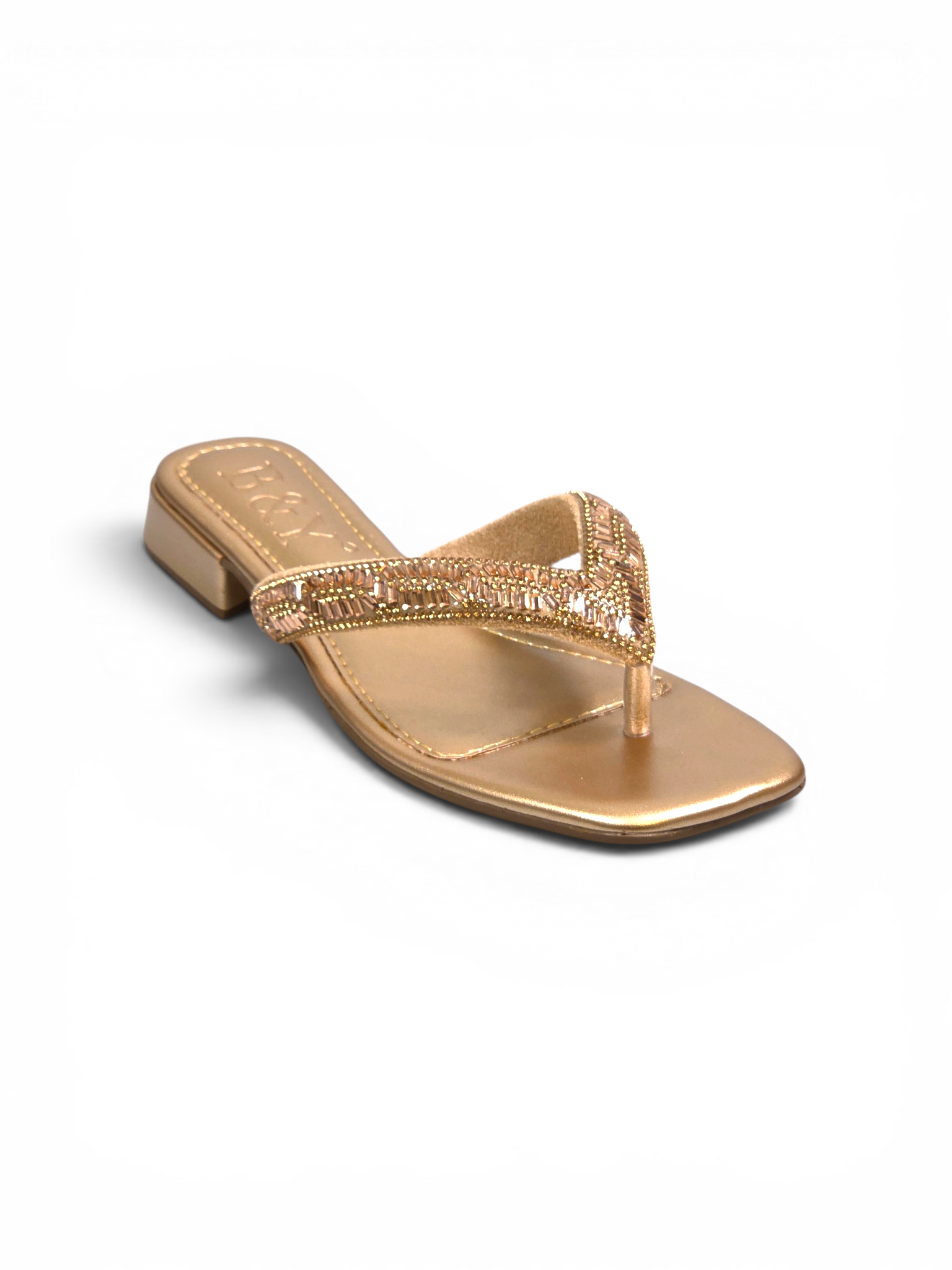 Chinelo 1222 Bronze Salto Baixo 2 cm