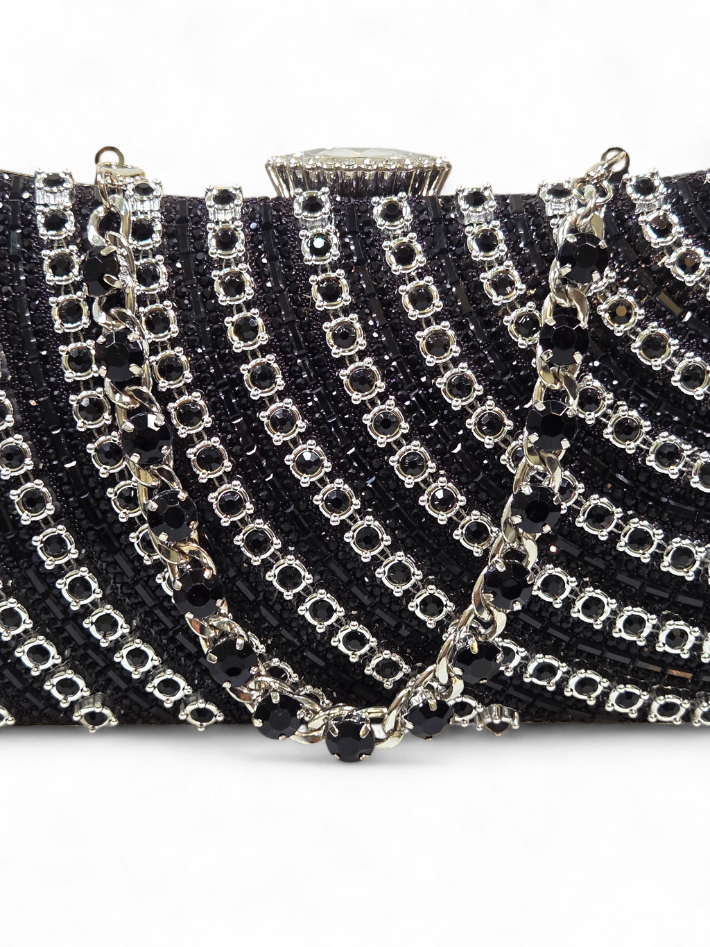 Bolsa Clutch Cristal Preto 1053