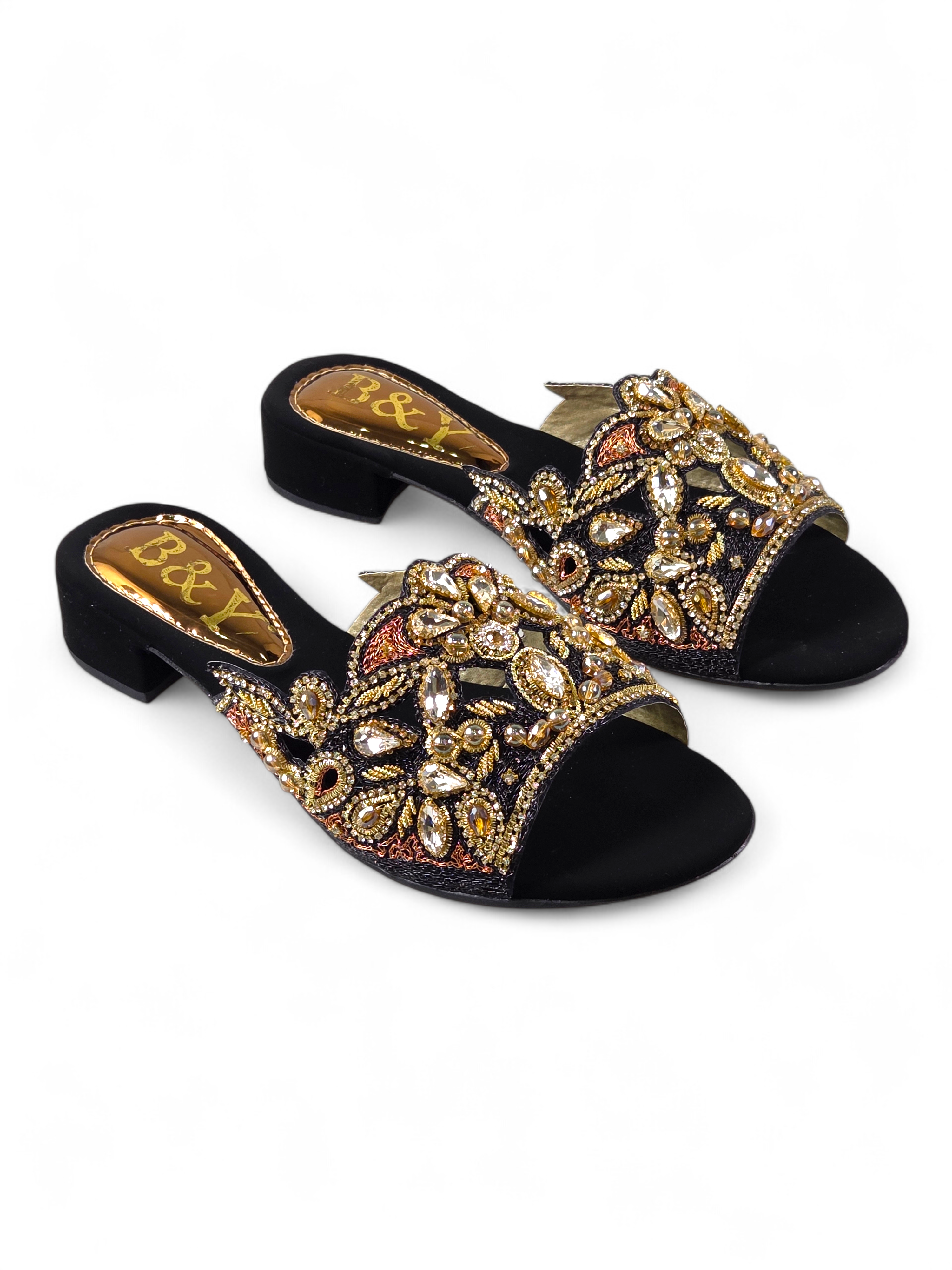 Tamanco 9278 Preto Salto Bloco