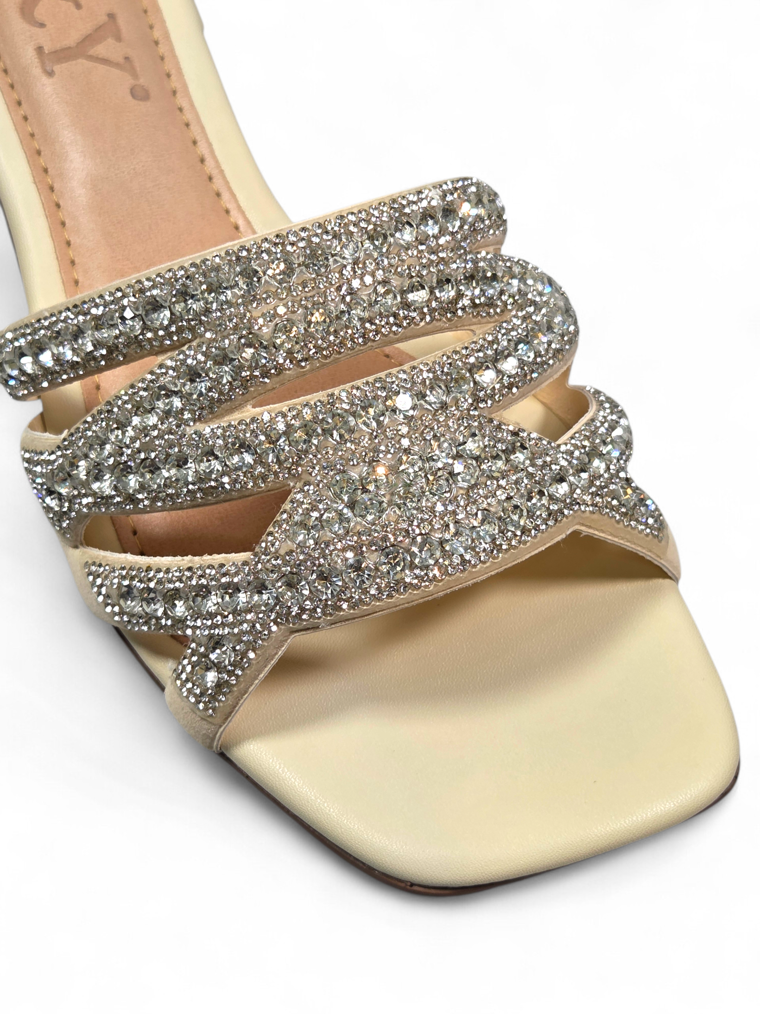 Tamanco 1215 Bege Salto Baixo