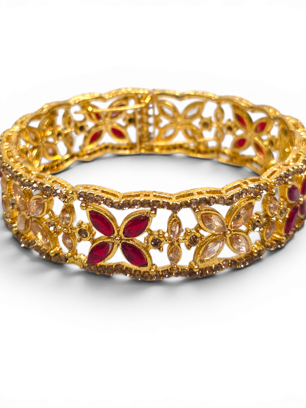 Bracelete Folheado Semi Joia Dourado #2032
