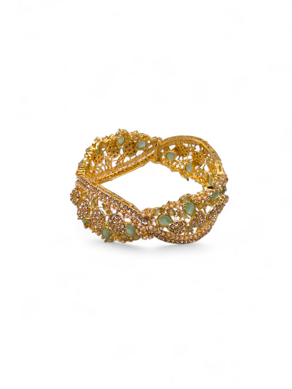 Bracelete Folheado Semi Joia Dourada #1067