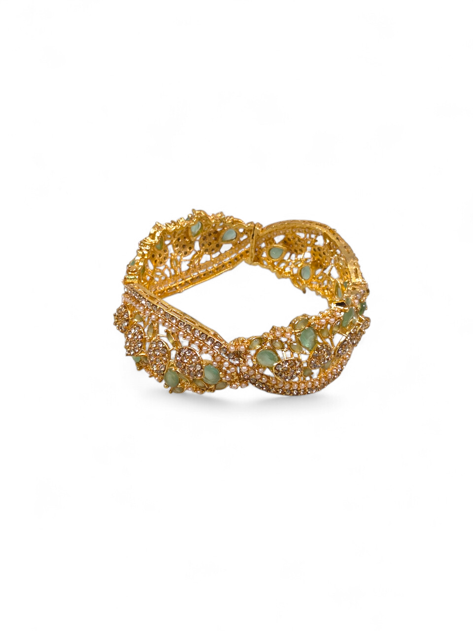 Bracelete Folheado Semi Joia Dourada #1067
