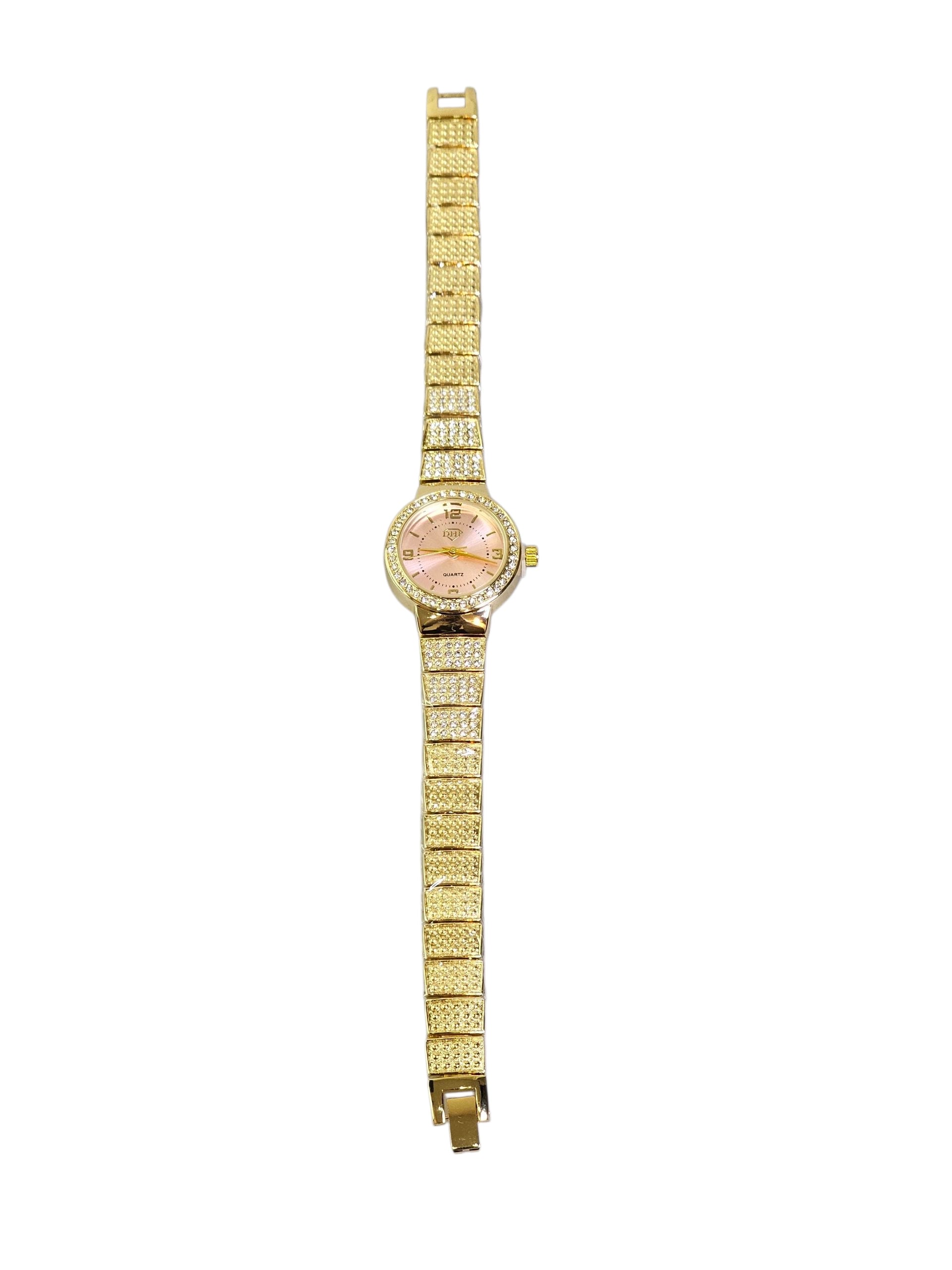 Relógio Prova d’Água com Pulseira Folheada 036