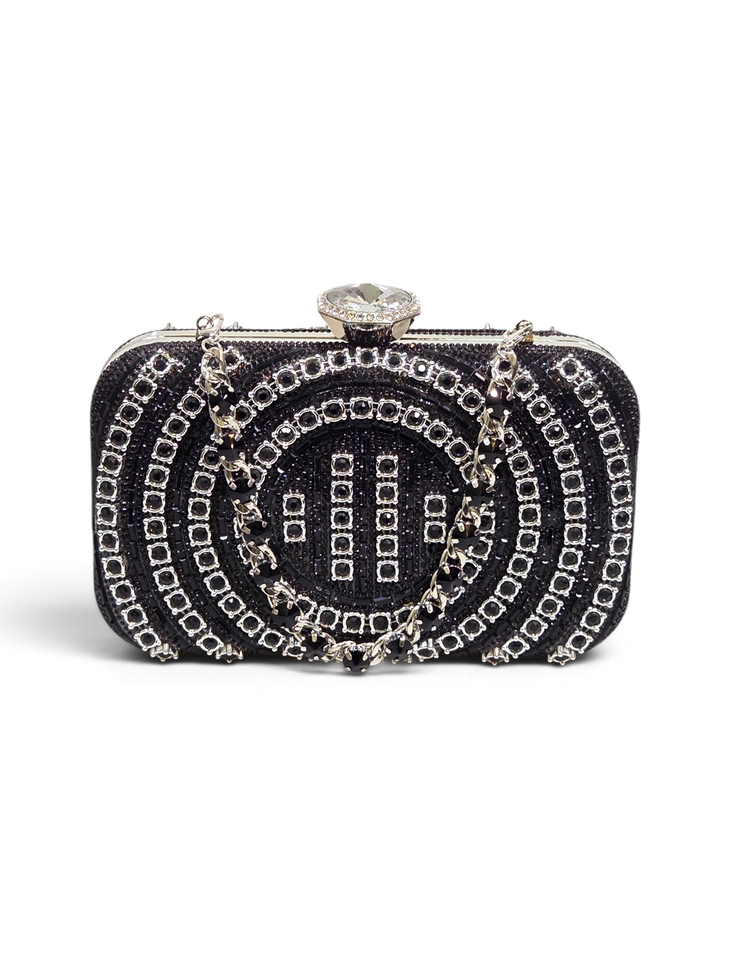 Bolsa Classic Clutch Cristal Preto 1100