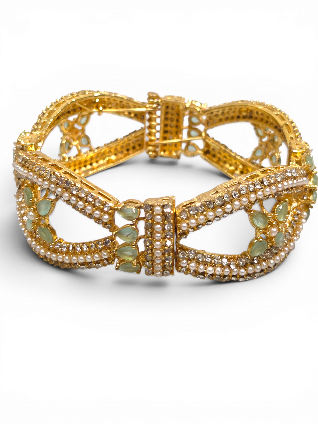 Bracelete Folheado Semi Joia Dourado #2029