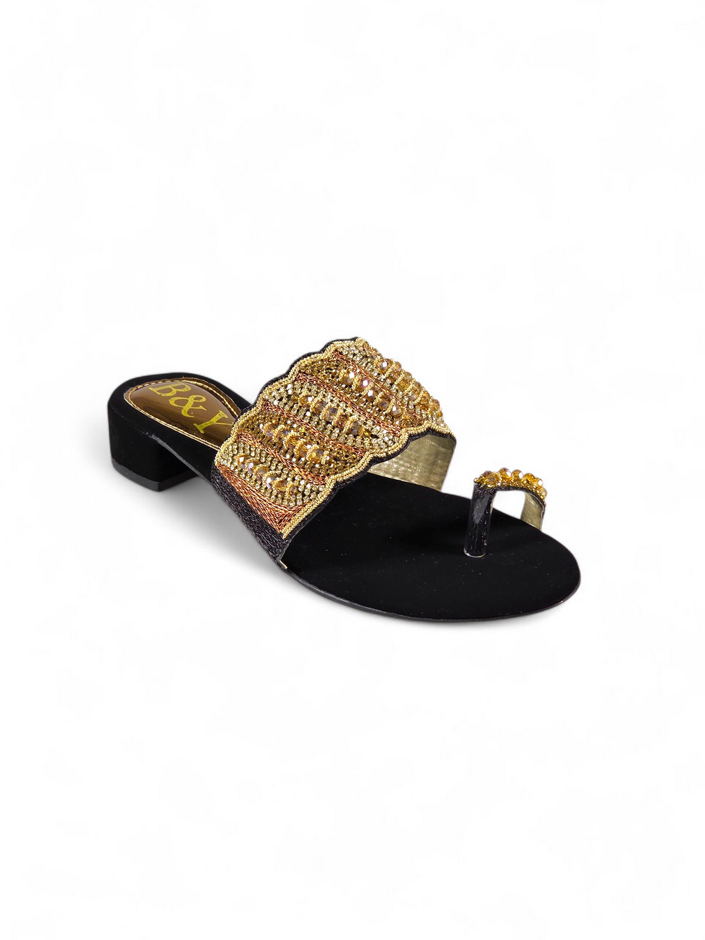 Tamanco 9429 Preto Salto Bloco