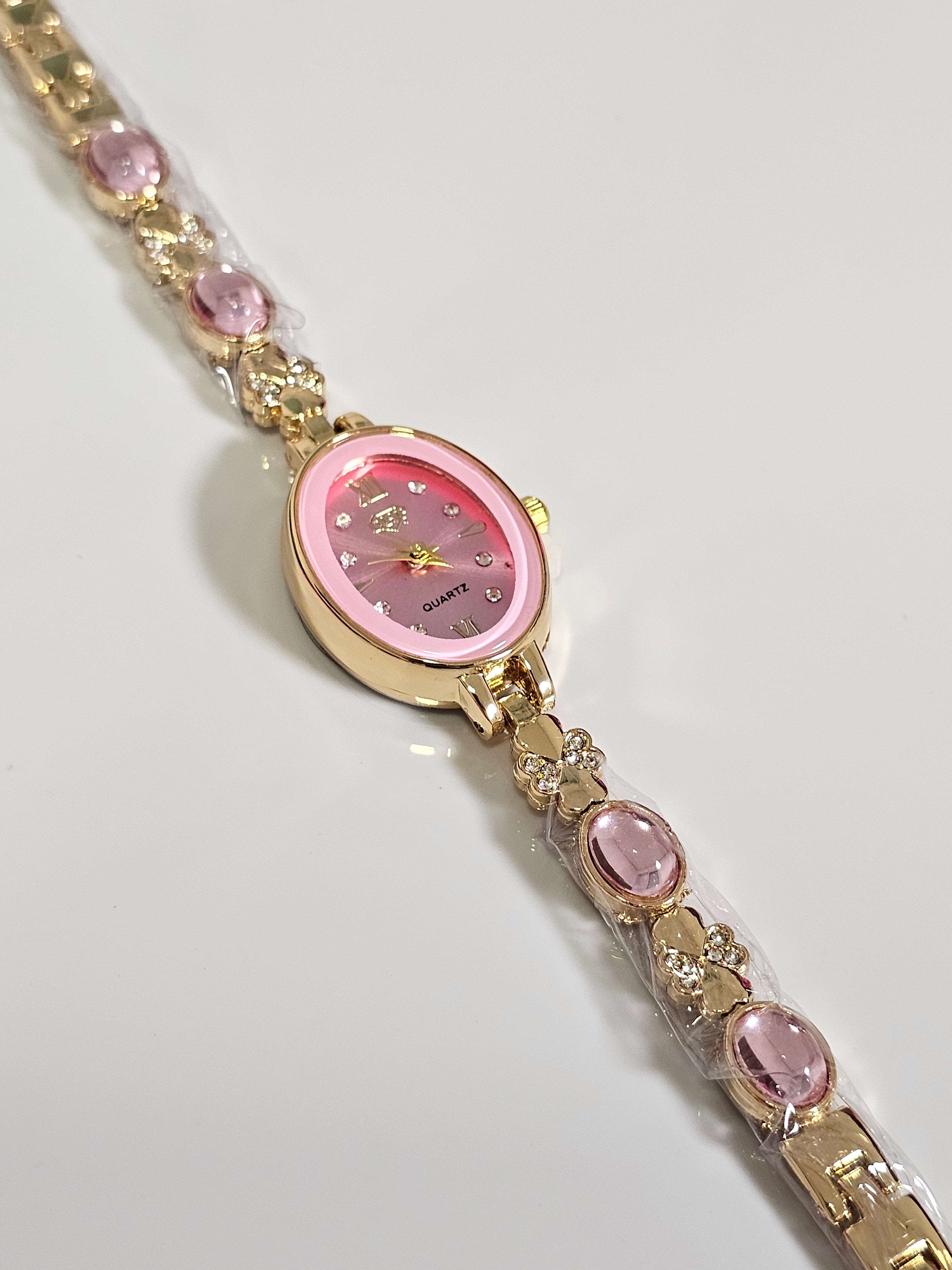 Relógio Prova d’Água com Pulseira Folheada 007