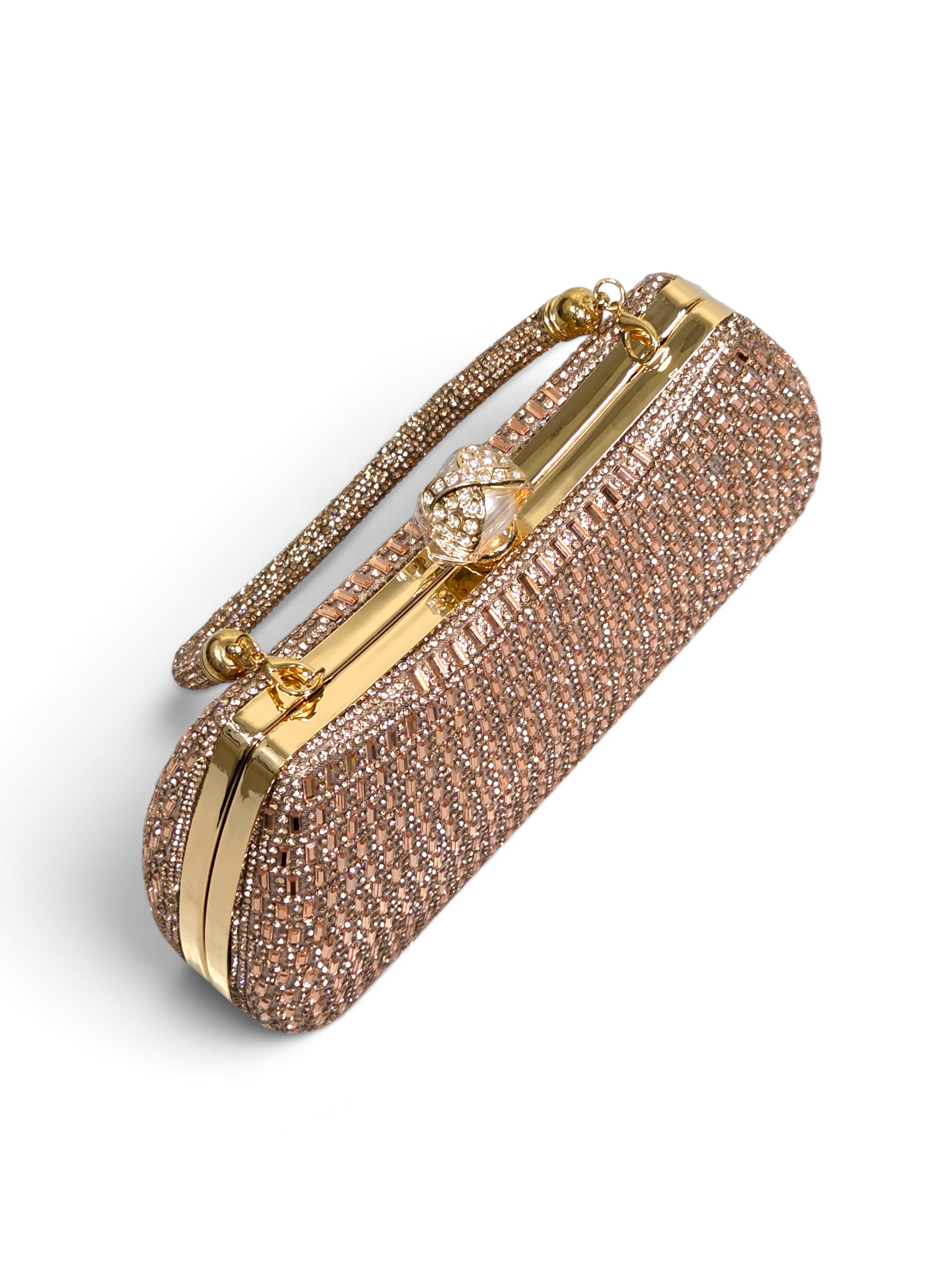 Bolsa Elegance Clutch Cristal Champagne 1094