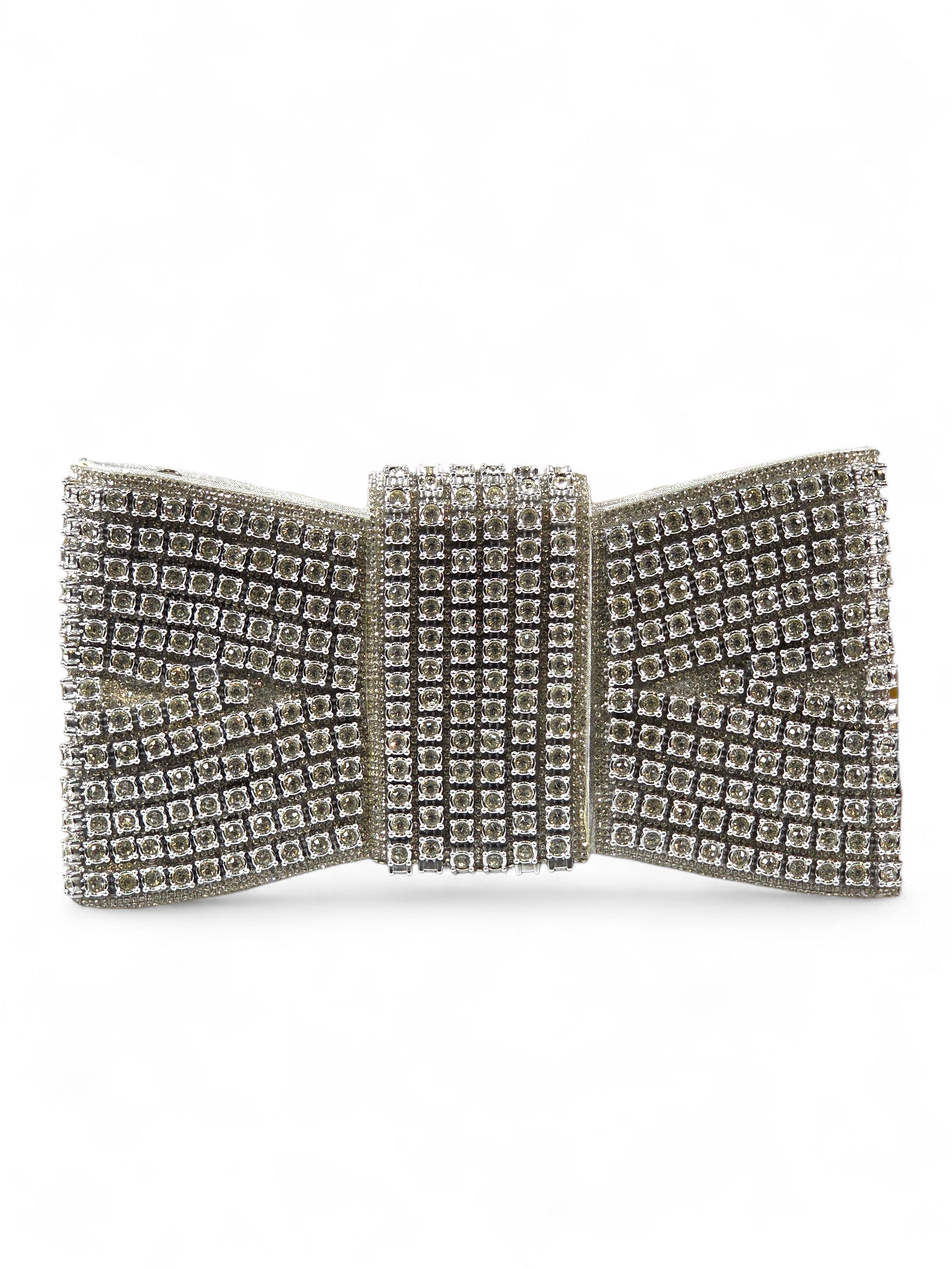 Carteira Luxo Cristal Prata 1038