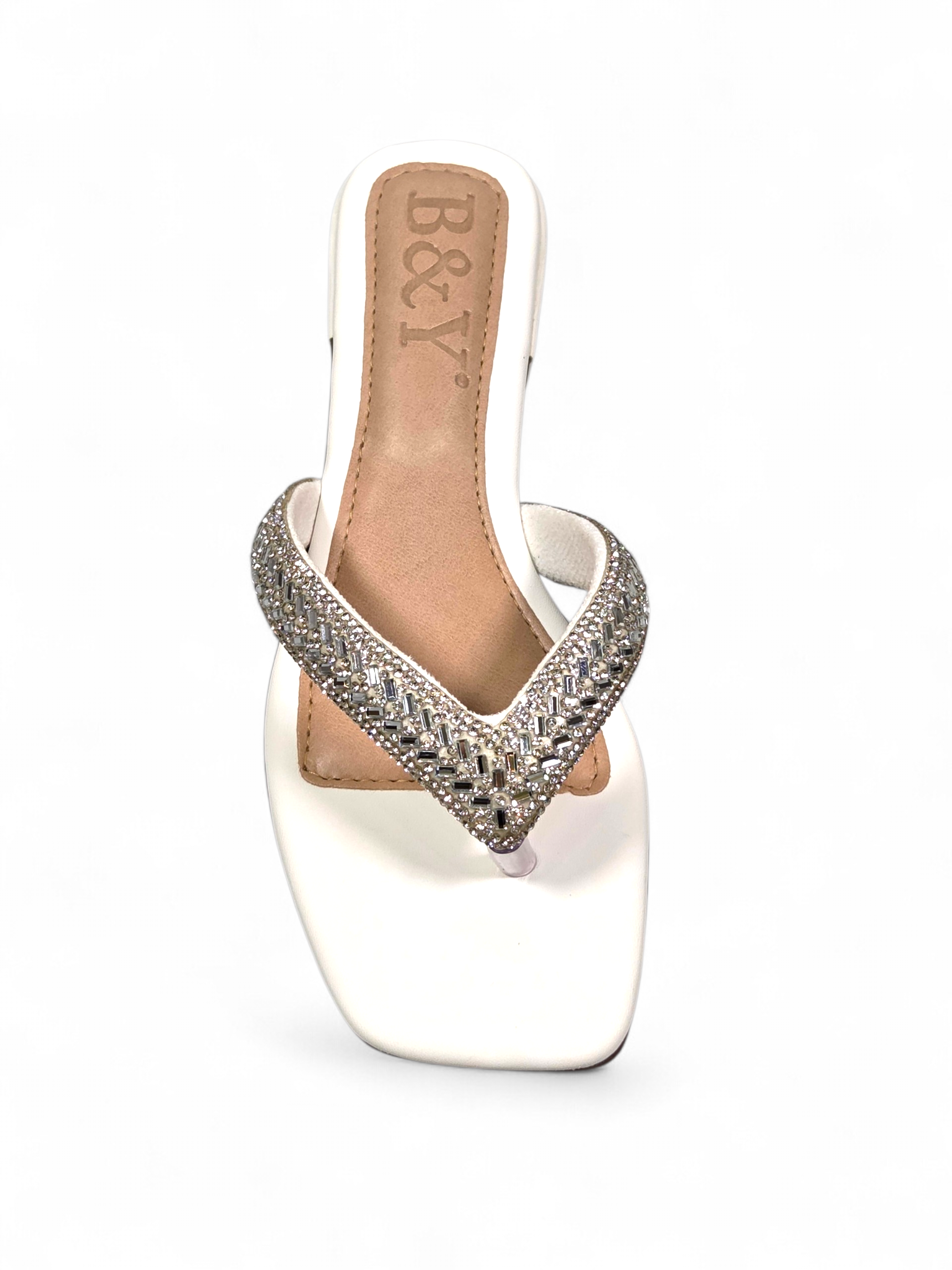 Chinelo 1222 Branco Salto Baixo (B)