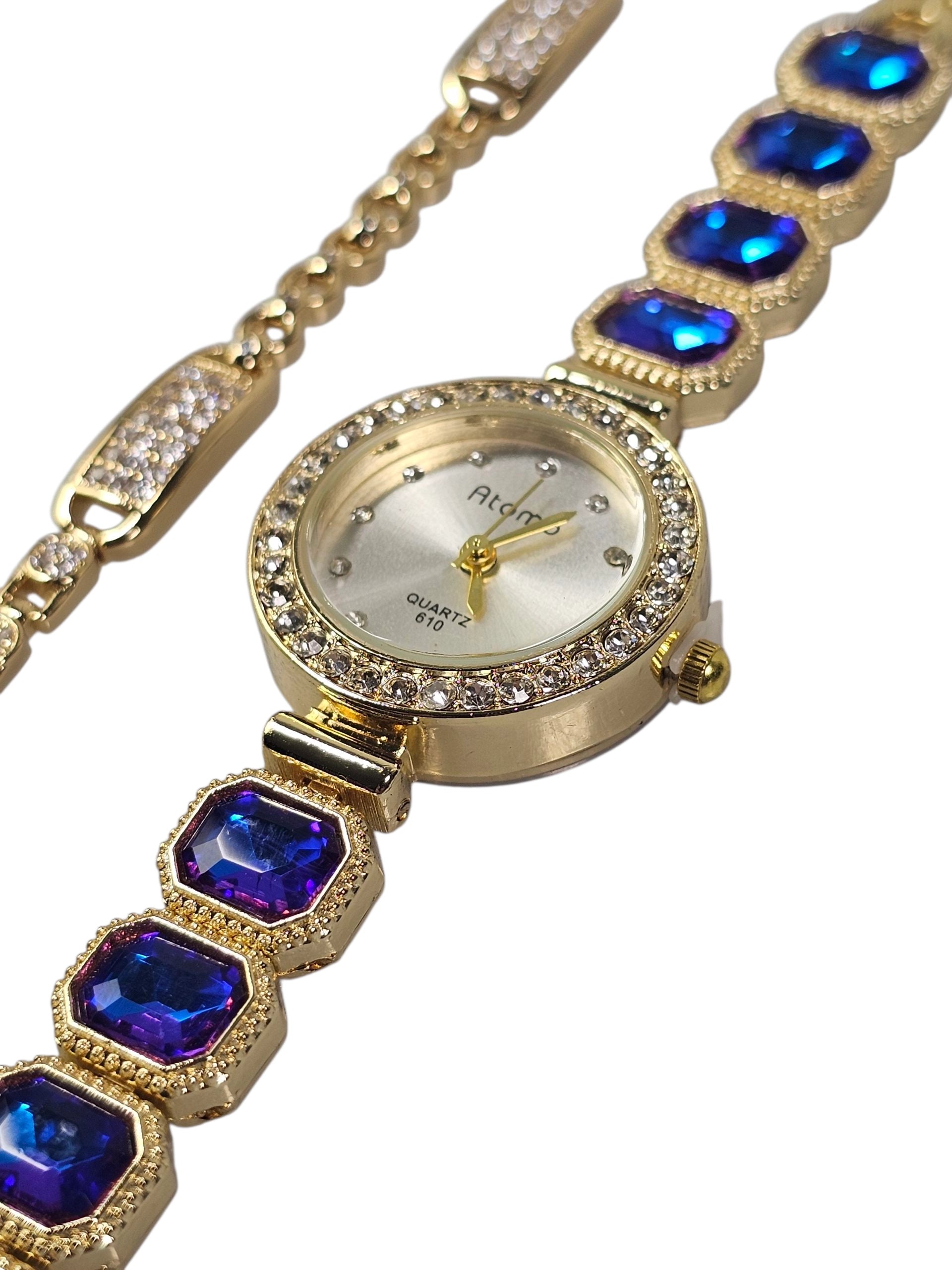 Relógio Prova d’Água com Pulseira Folheada Ouro 056