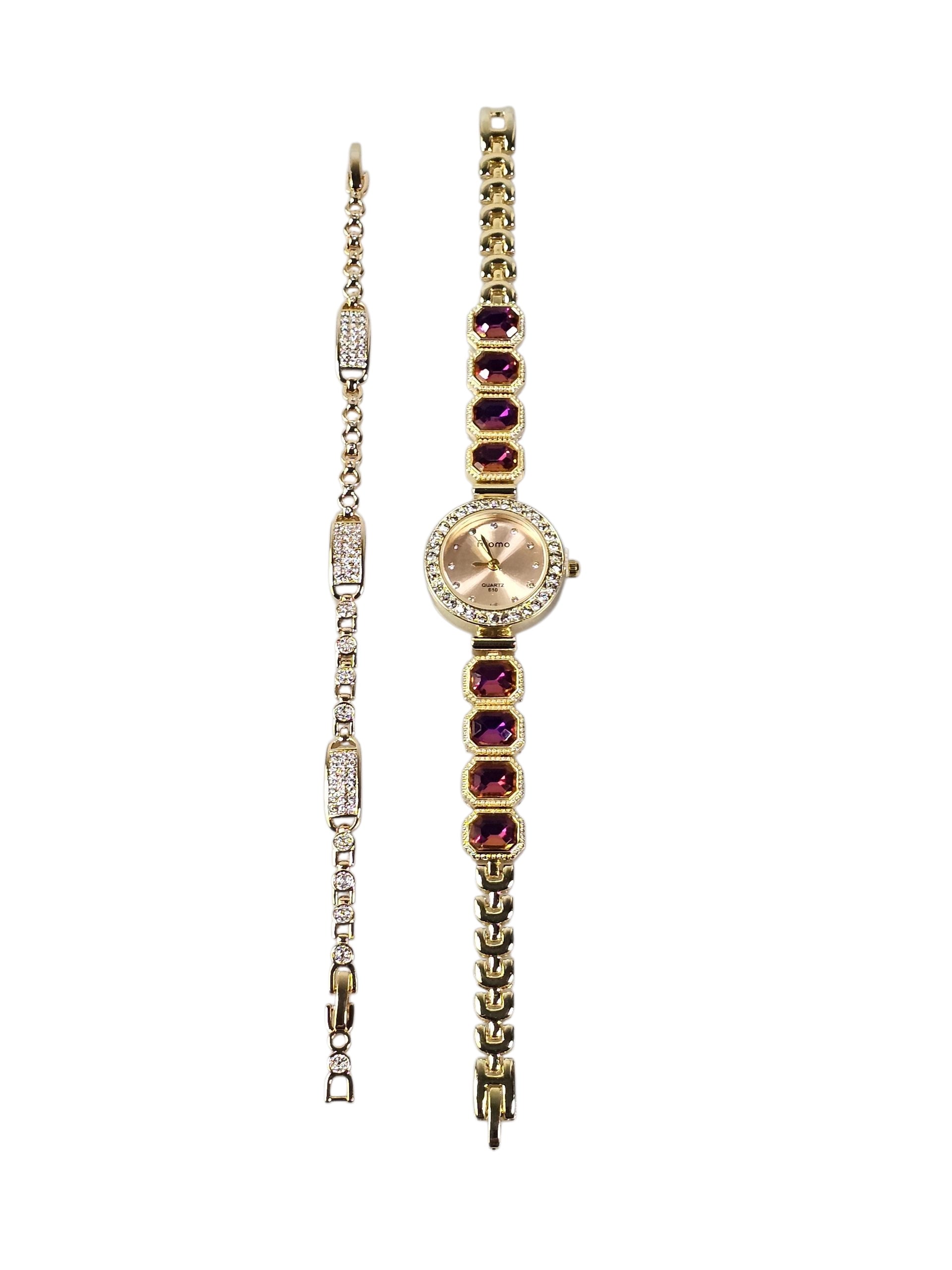 Relógio Prova d’Água com Pulseira Folheada Ouro 051