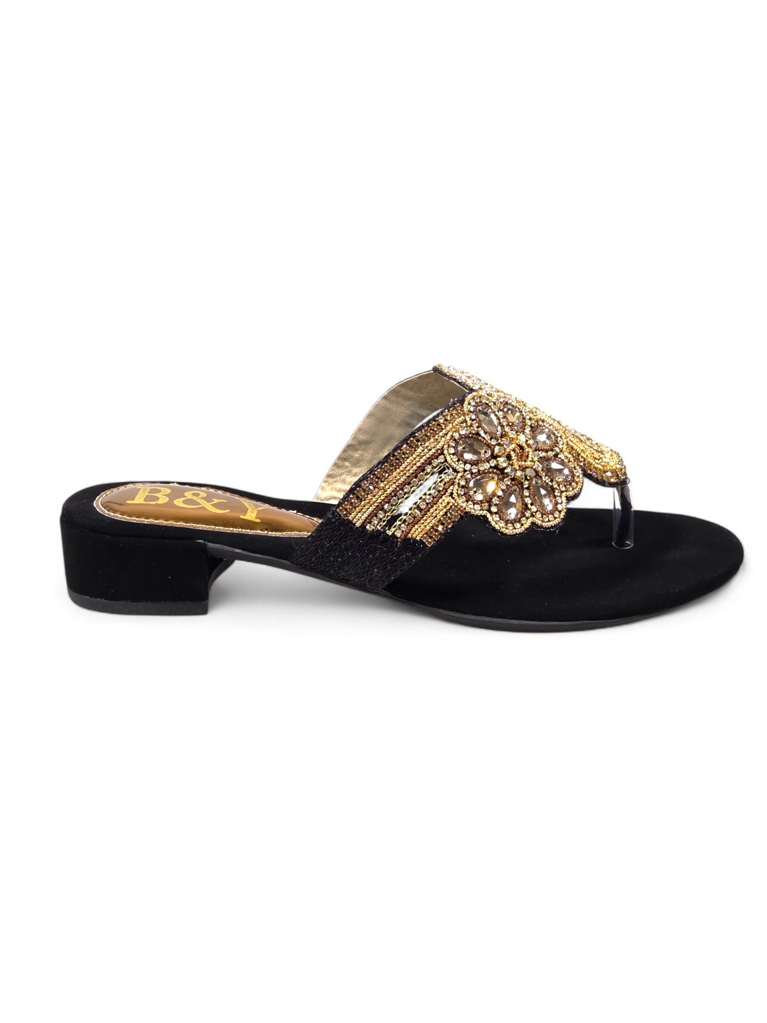 Chinelo 9821 Preto Salto Bloco