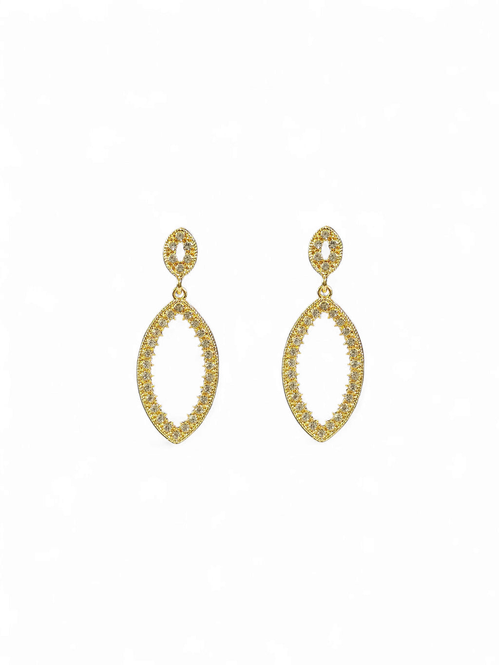 Brinco Cristal Dourado 039