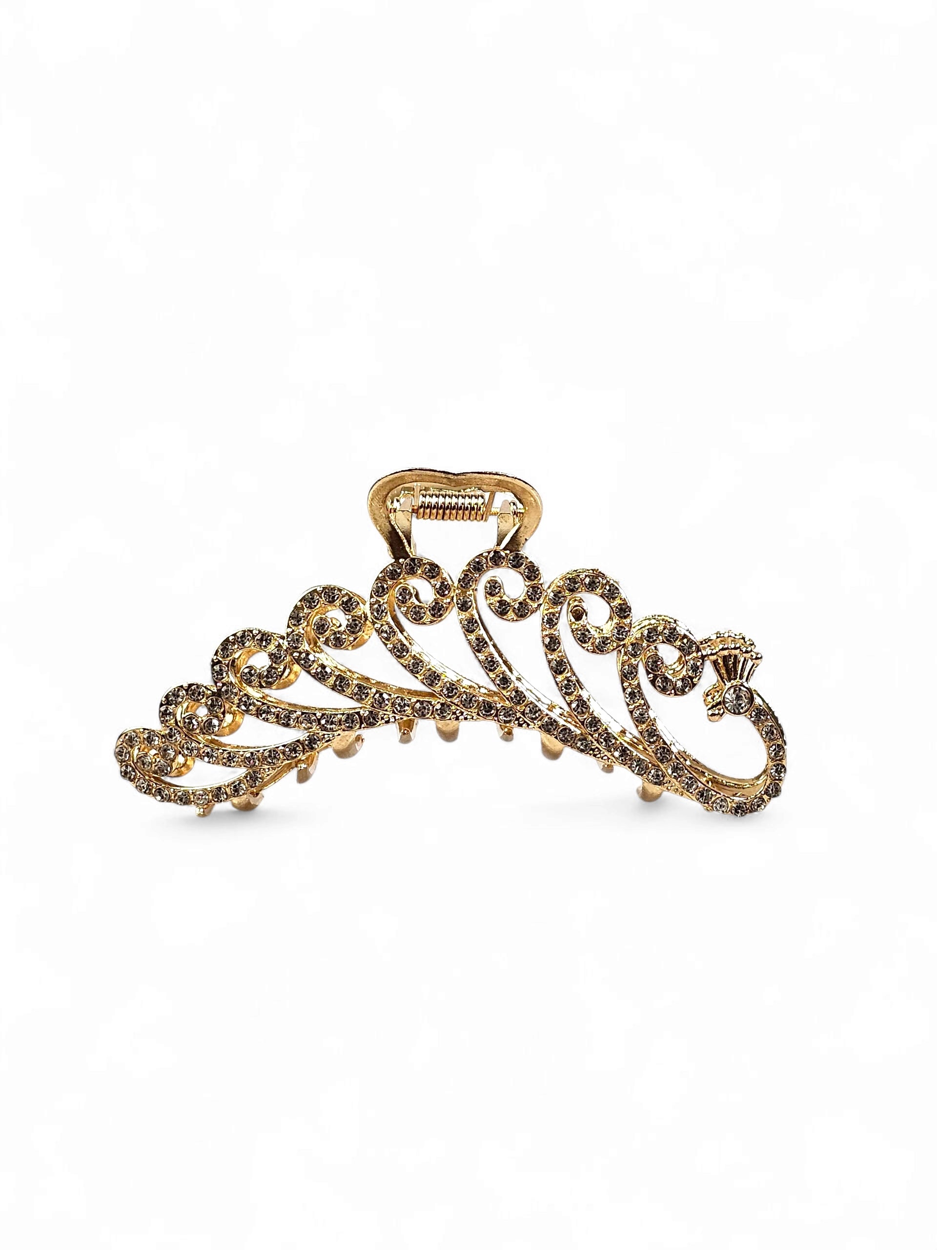 Prendedor de Cabelo Cristal Grande