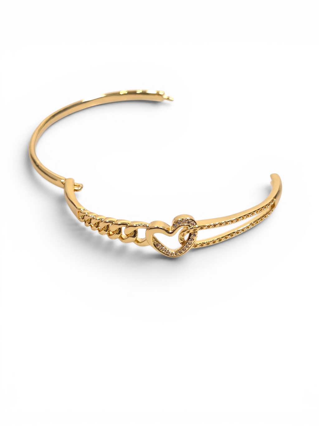 Pulseira Cristal Zirconia Dourada 2005