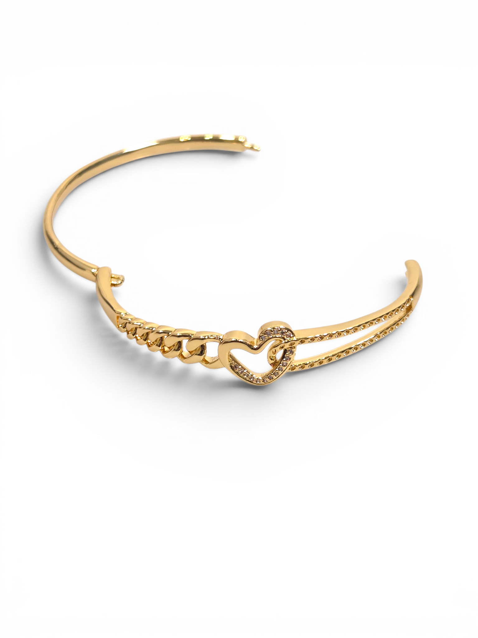 Pulseira Cristal Zirconia Dourada 2005