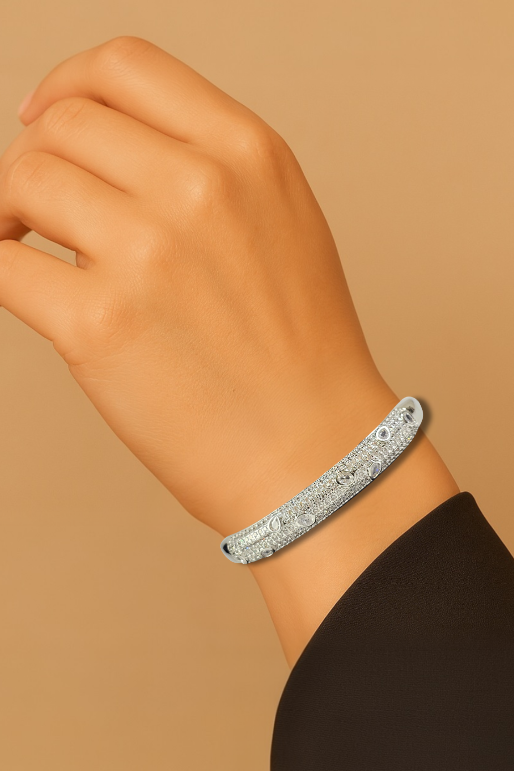 Pulseira Cristal Zirconia Prata 010