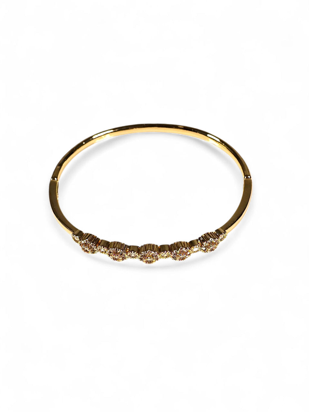 Pulseira Cristal Zirconia Dourada 023